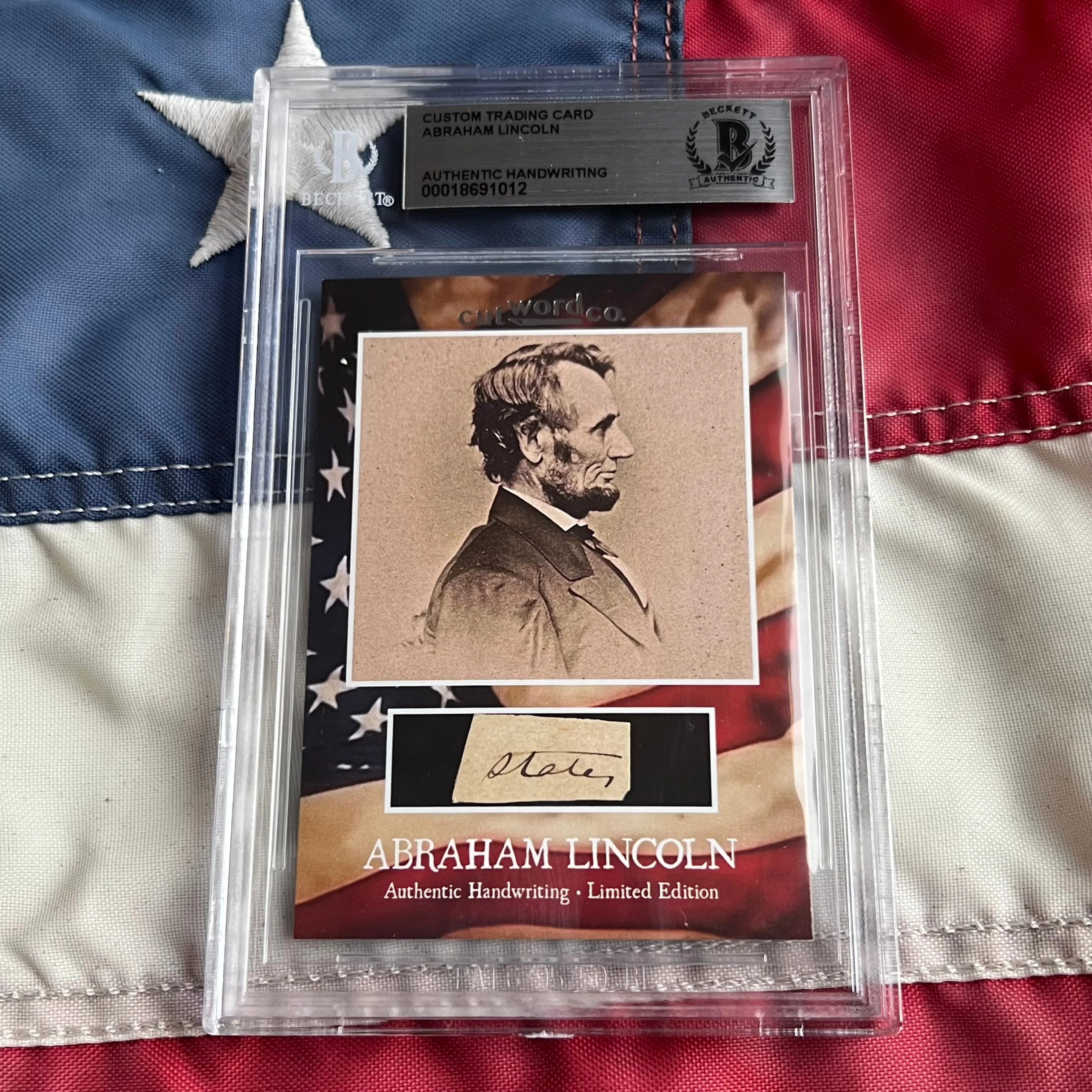 Abraham Lincoln Beckett Encapsulated Handwriting Removed from an Autograph Letter Signed - Image 14