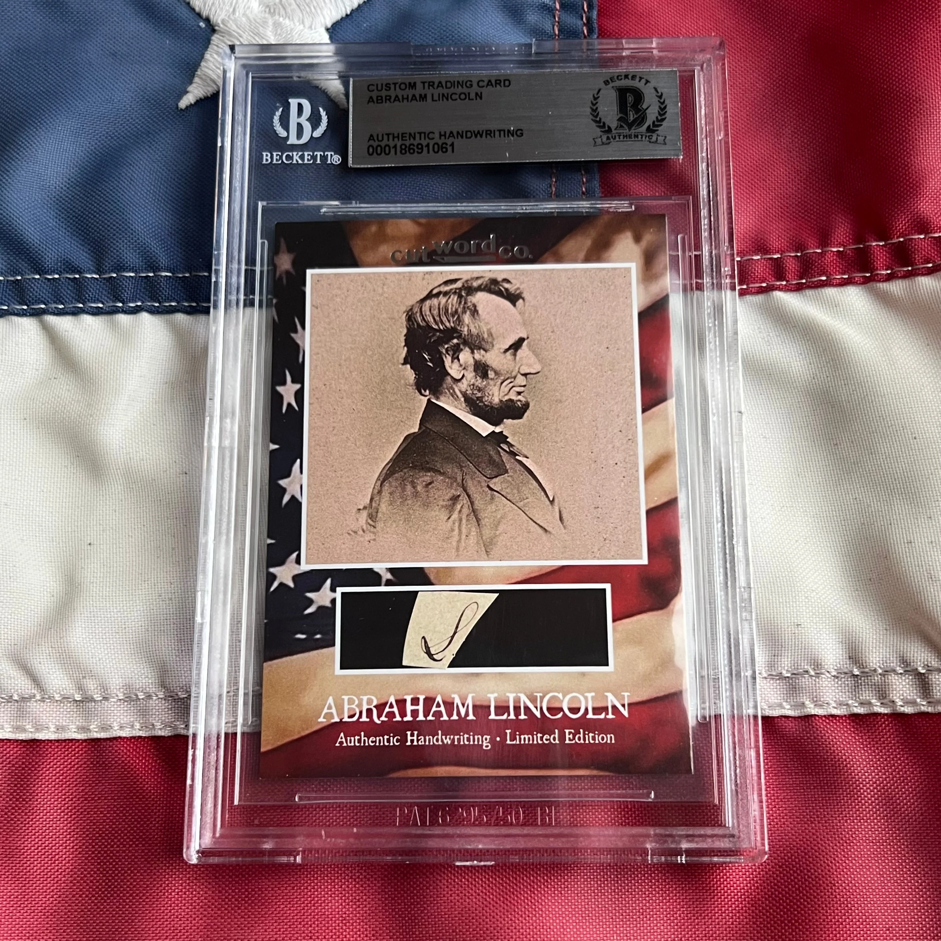 Abraham Lincoln Beckett Encapsulated Handwriting Removed from an Autograph Letter Signed - Image 15