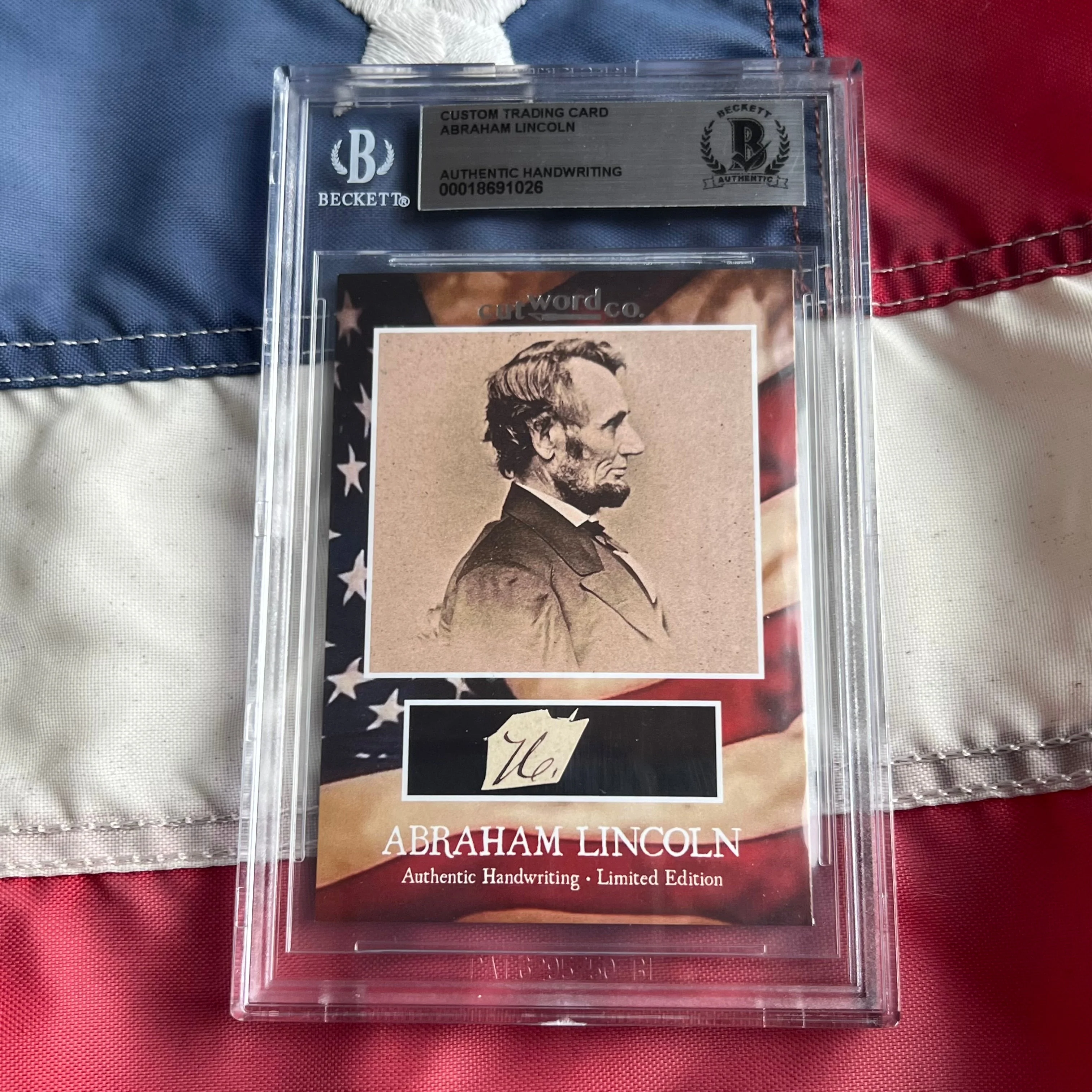 Abraham Lincoln Beckett Encapsulated Handwriting Removed from an Autograph Letter Signed - Image 22