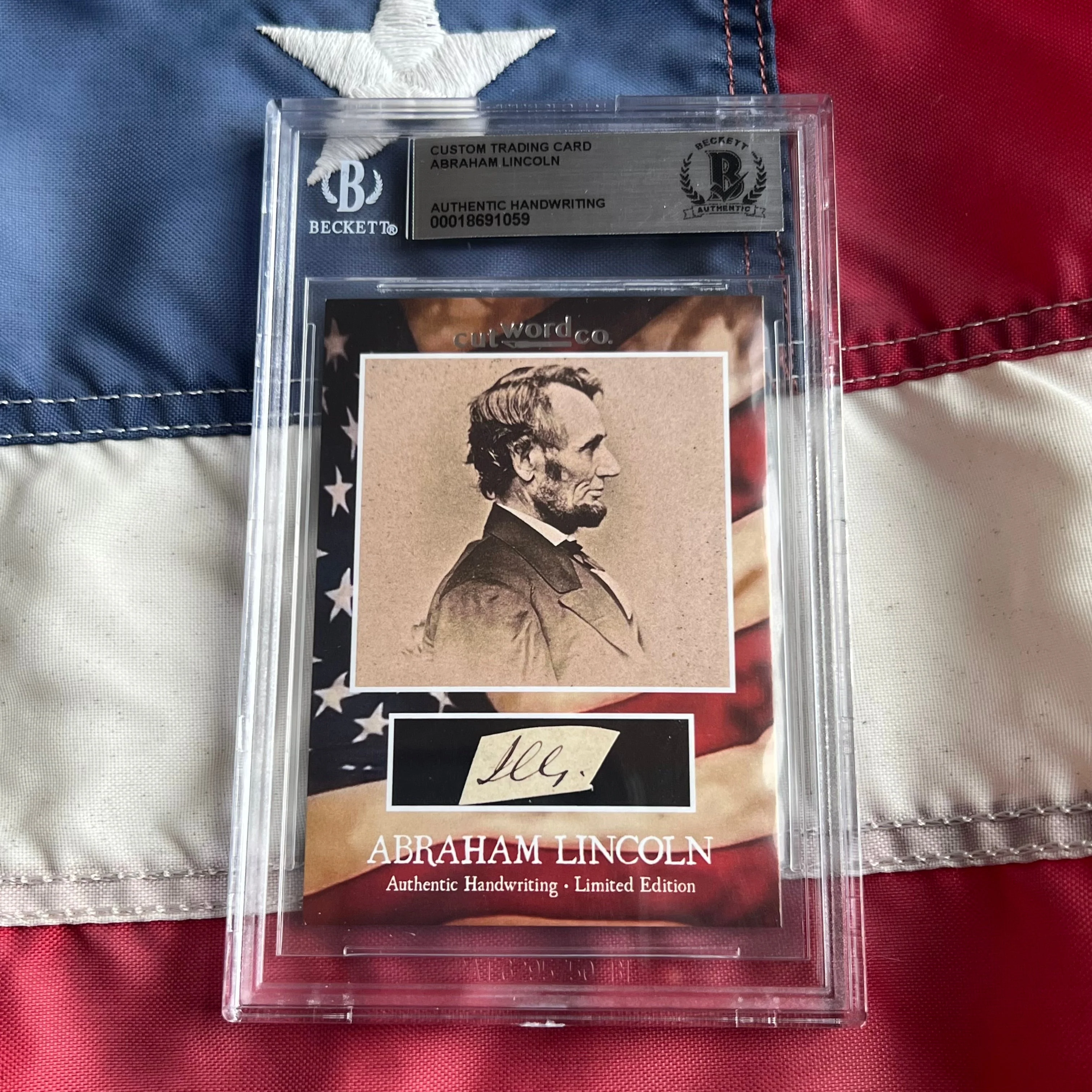Abraham Lincoln Beckett Encapsulated Handwriting Removed from an Autograph Letter Signed - Image 26