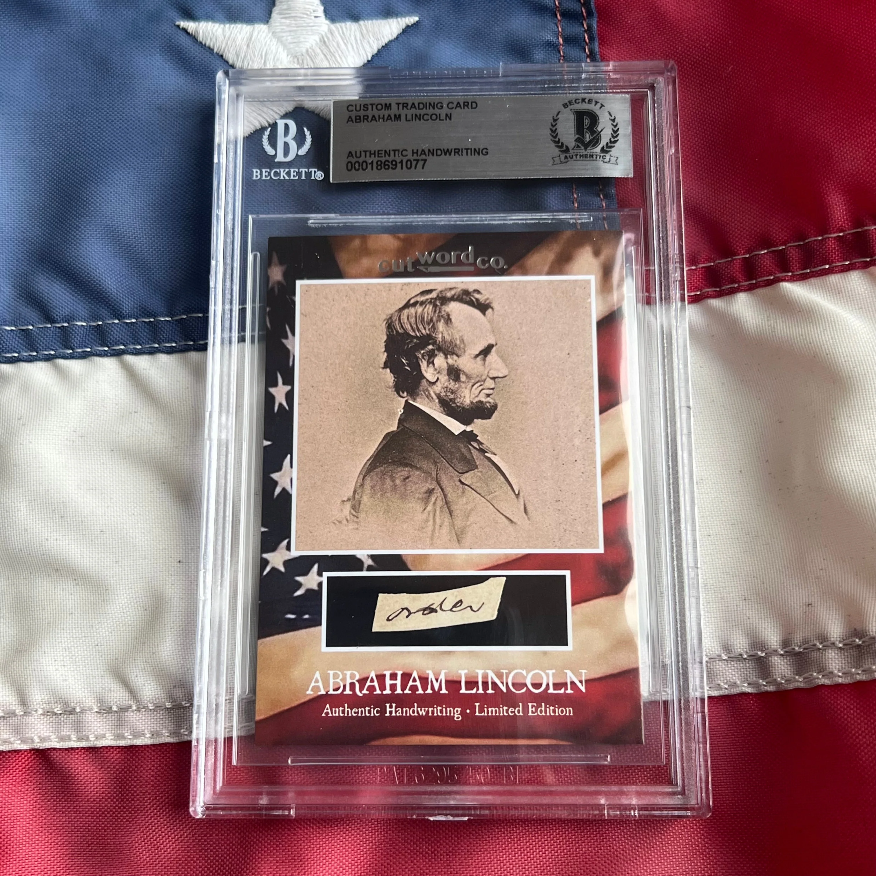 Abraham Lincoln Beckett Encapsulated Handwriting Removed from an Autograph Letter Signed - Image 27