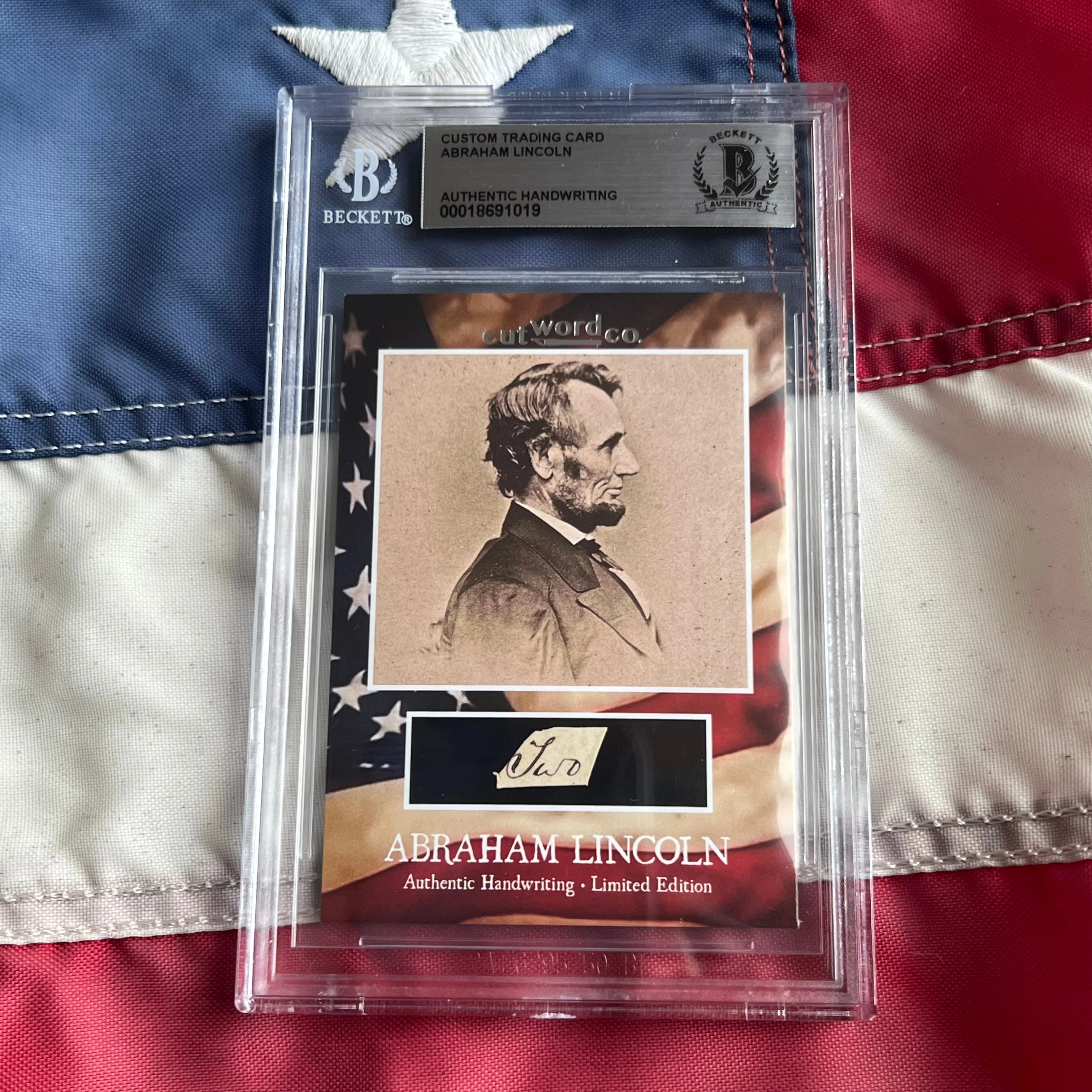 Abraham Lincoln Beckett Encapsulated Handwriting Removed from an Autograph Letter Signed - Image 28