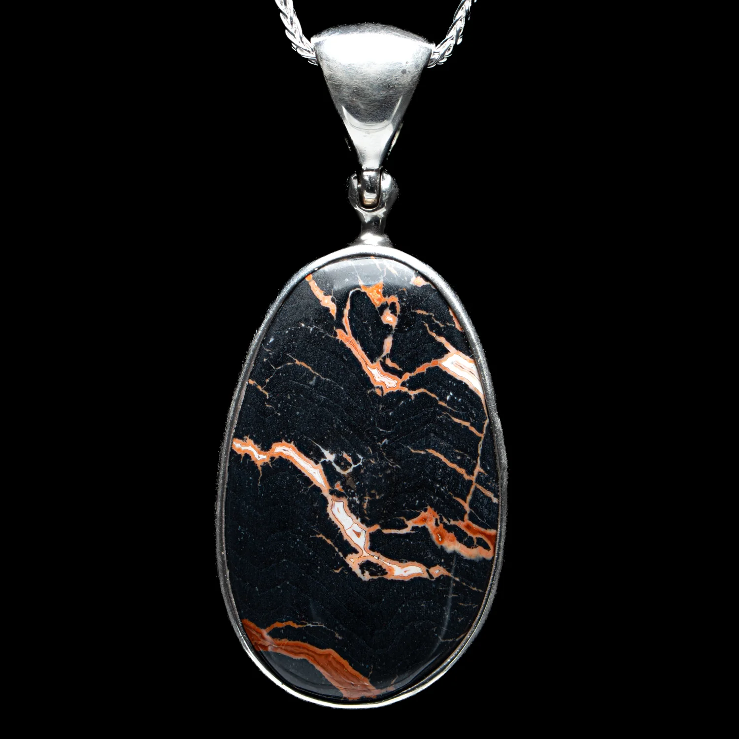 Agatized Wood Pendant - SOLD 1.25"