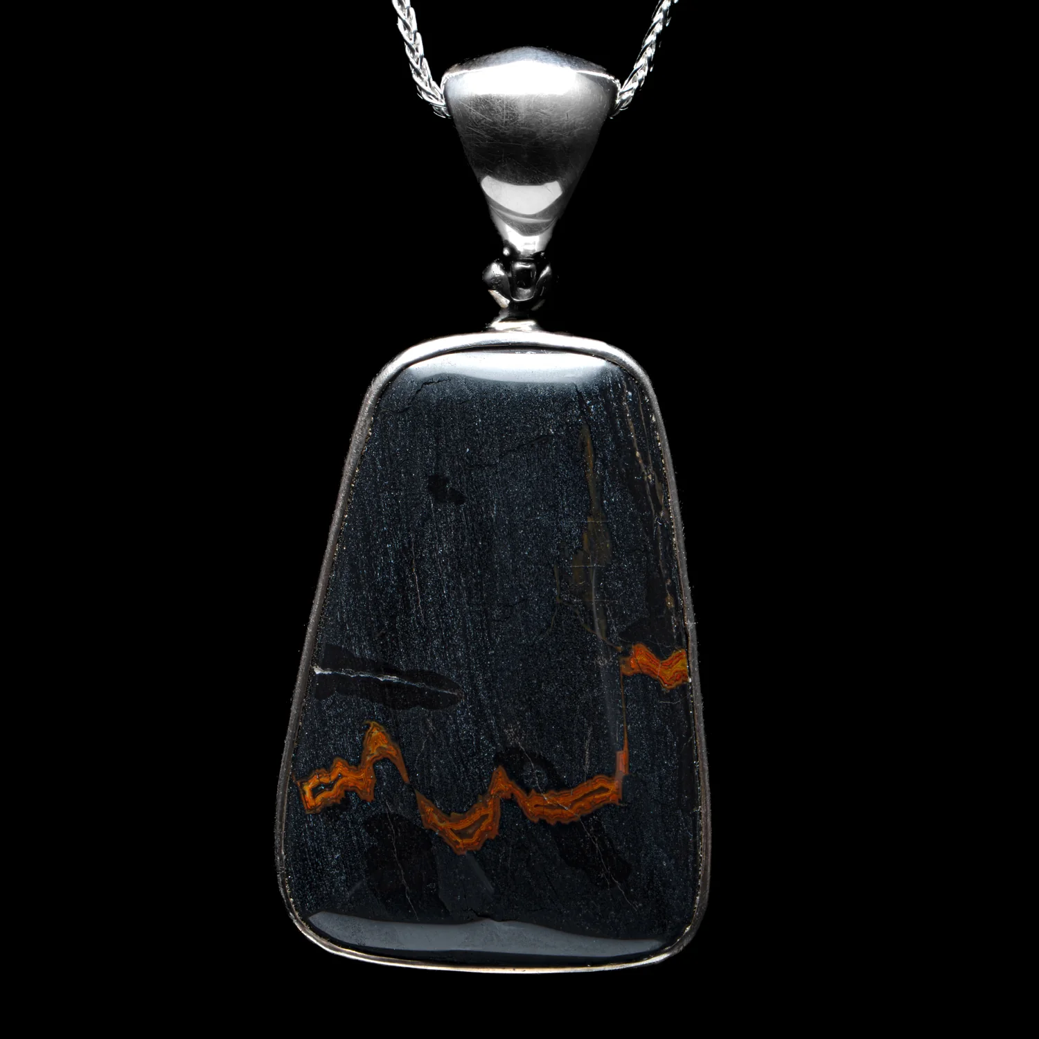 Agatized Wood Pendant - SOLD 1.54"