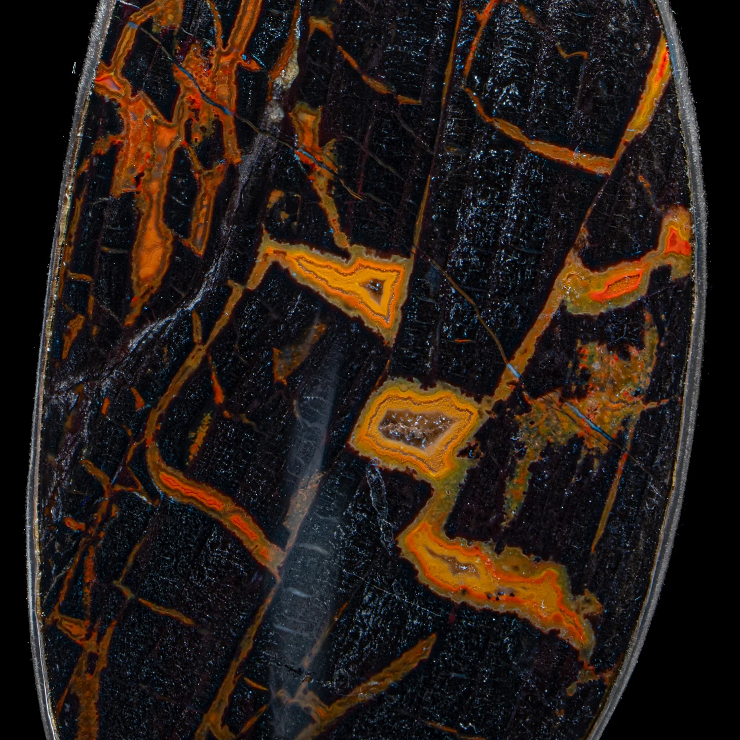 Agatized Wood Pendant - SOLD 1.82" - Image 2