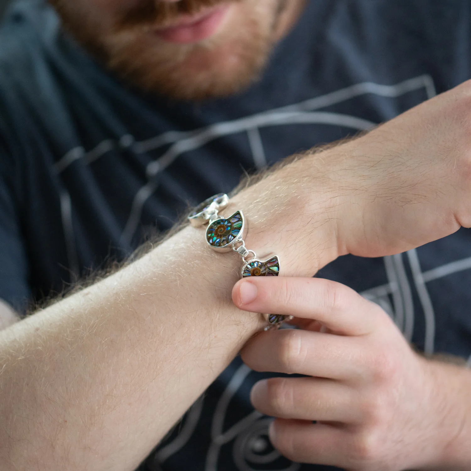 Ammonite & Abalone Bracelet - Image 2