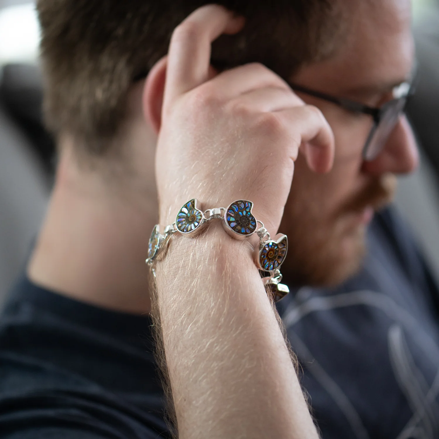 Ammonite & Abalone Bracelet - Image 8