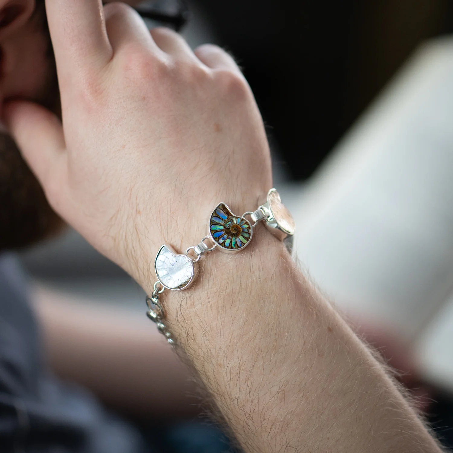 Ammonite & Abalone Bracelet - Image 9