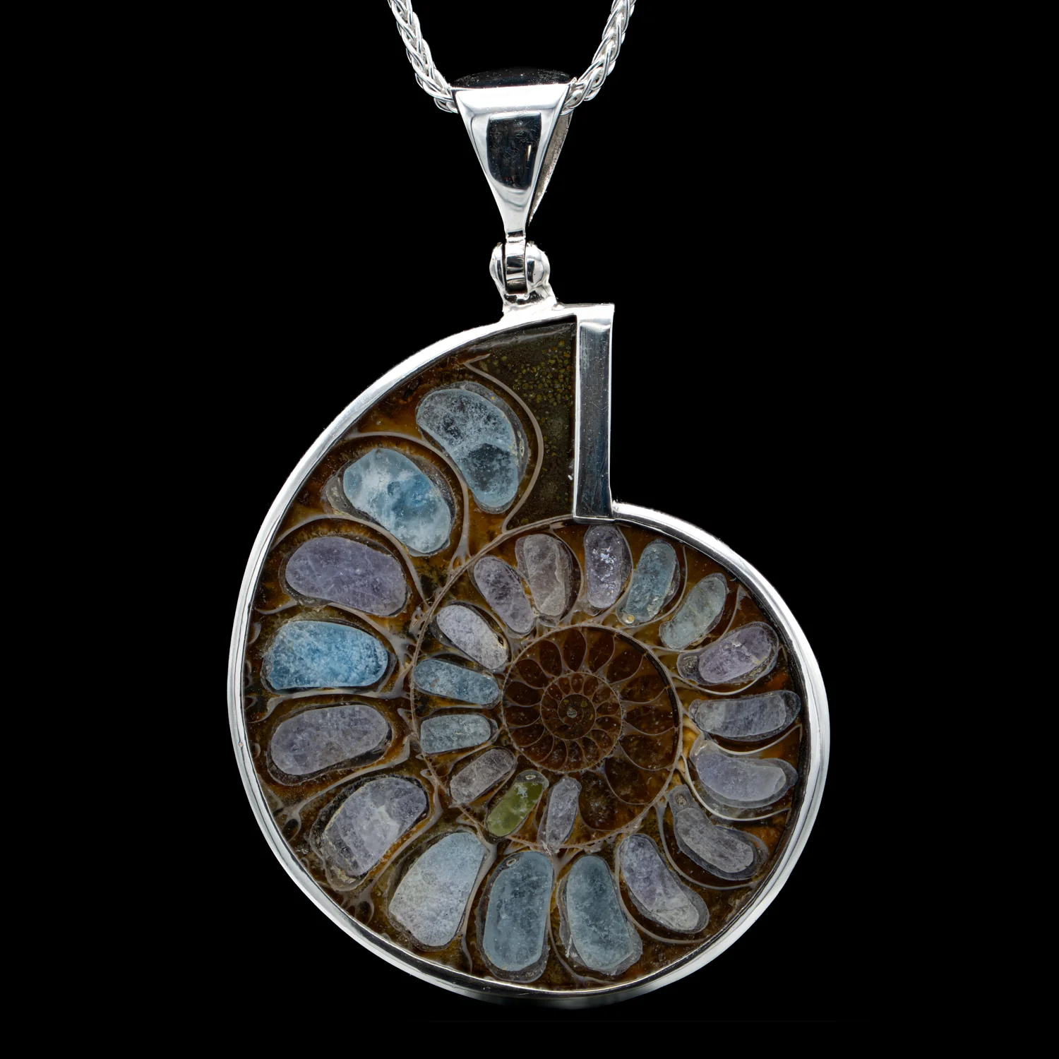 Ammonite Inlay Pendants - Image 2