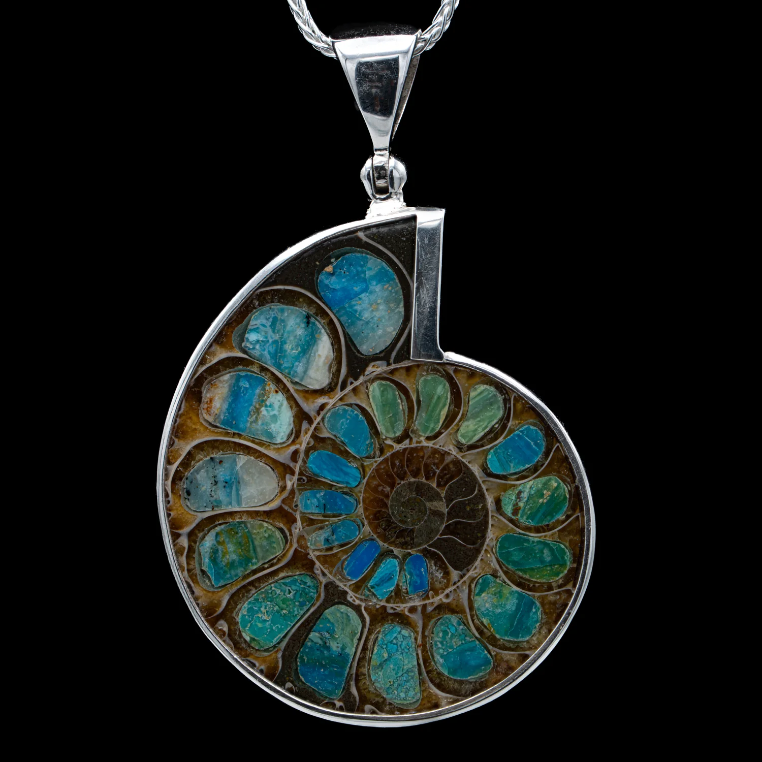 Ammonite Inlay Pendants - Image 4