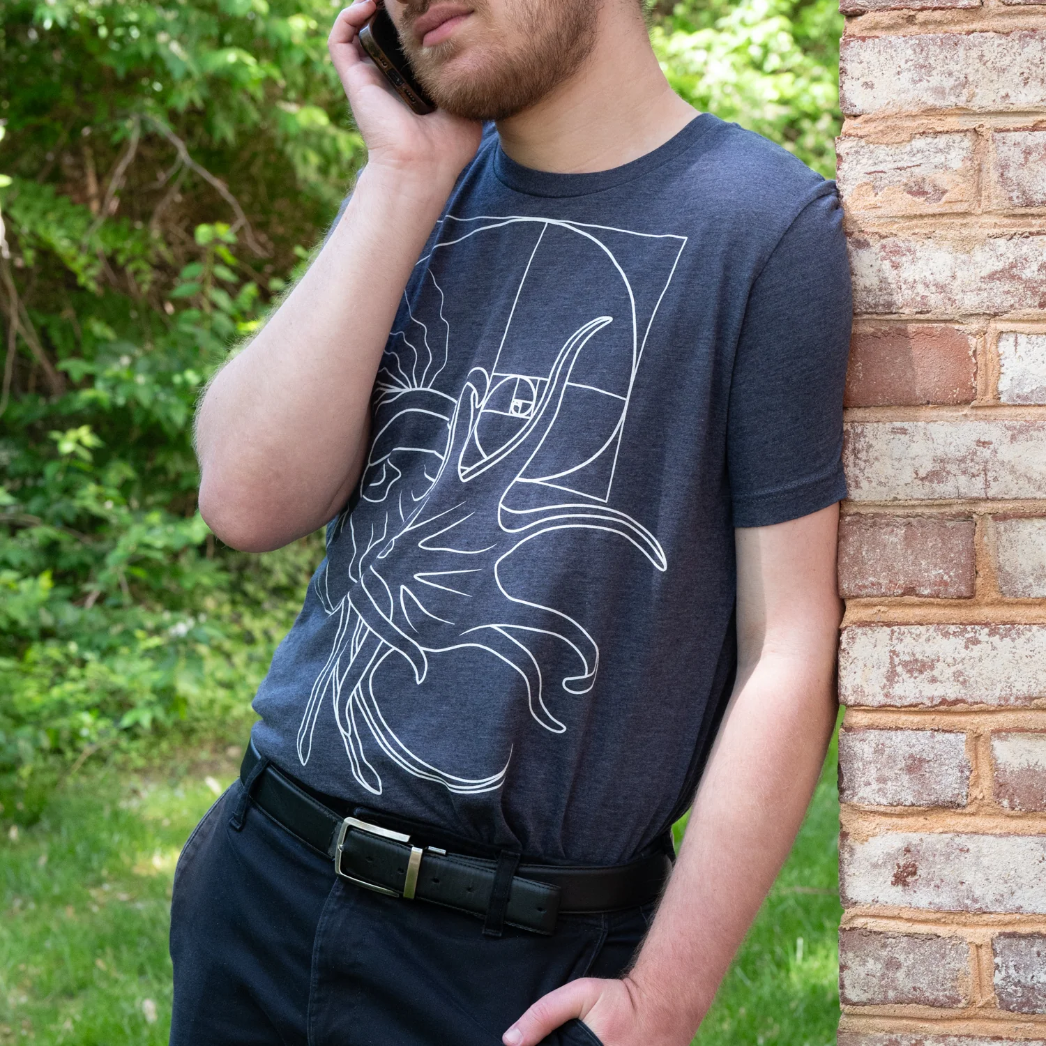 Ammonite Fibonacci T-shirt - Image 2