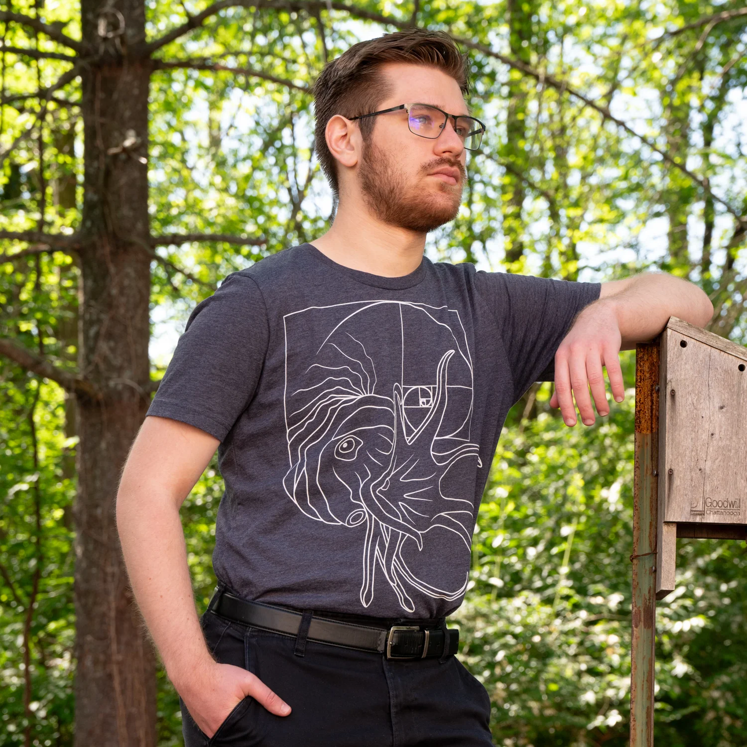 Ammonite Fibonacci T-shirt - Image 4