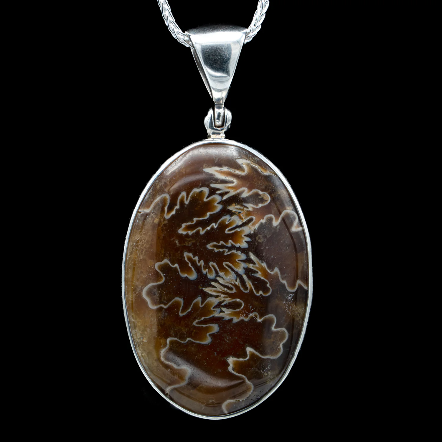 Ammonite Suture Pendant - SOLD 1.22" - Image 3