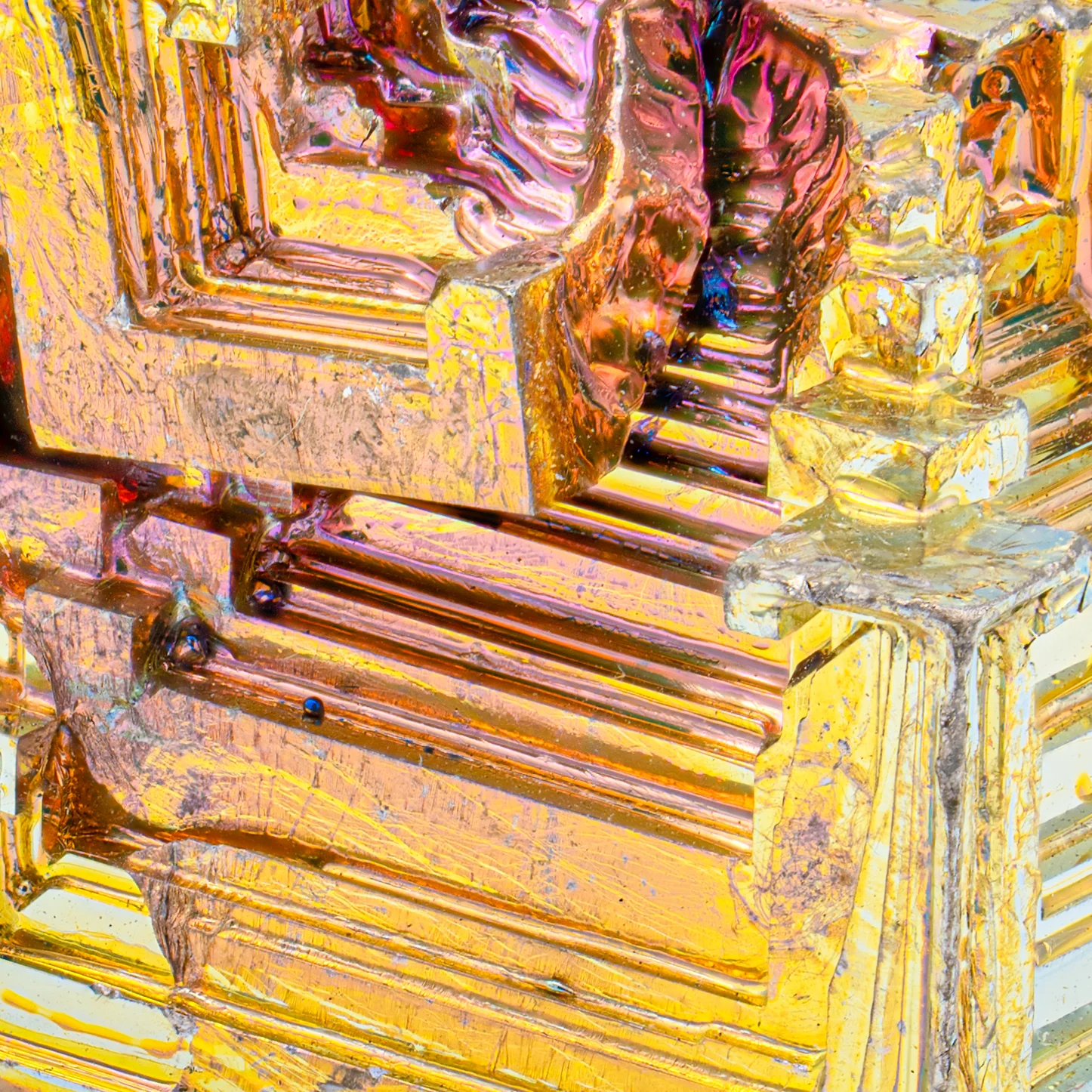 Bismuth Rainbow Crystal Staircase - SOLD 1.08" - Image 2