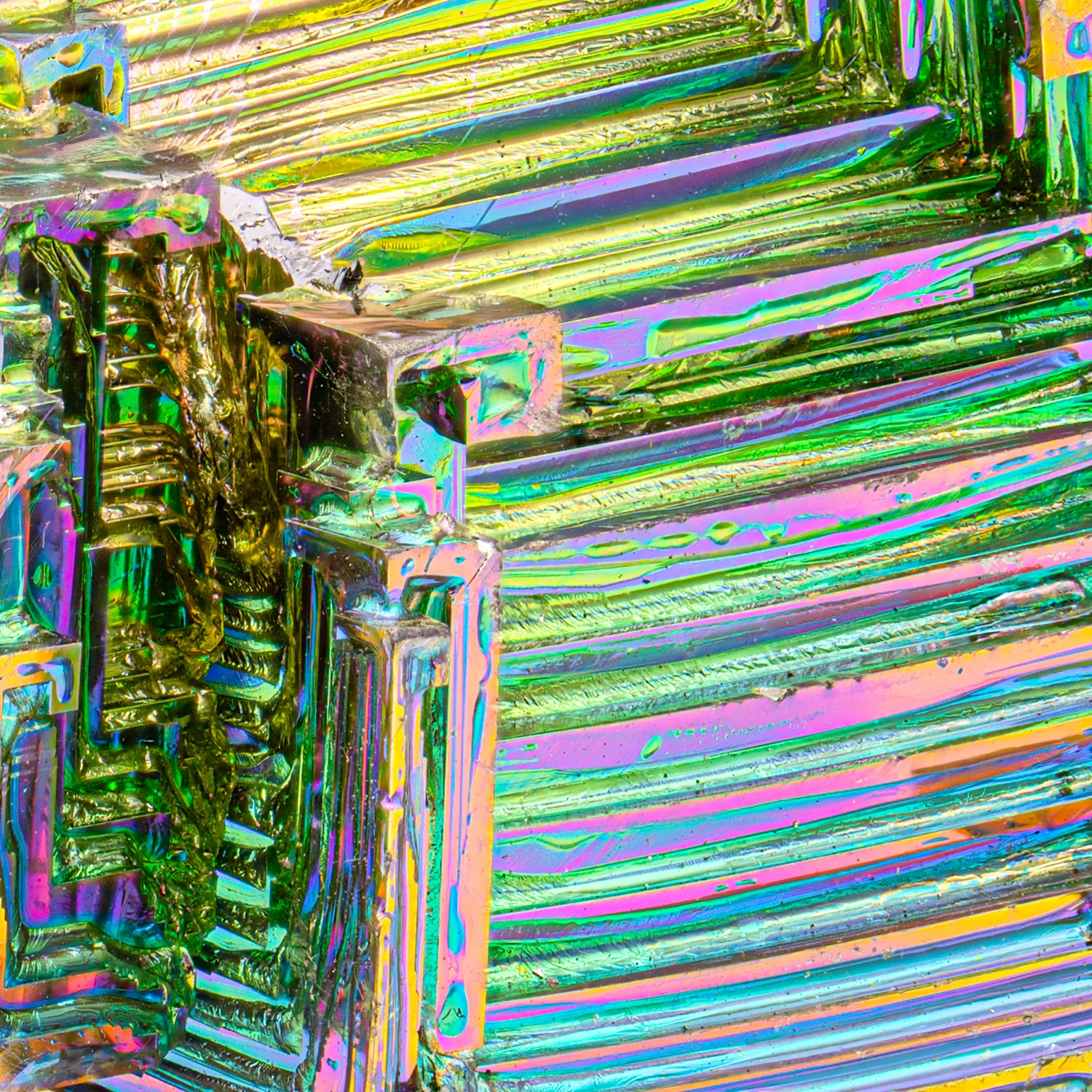Bismuth Rainbow Crystal Staircase - SOLD 1.17" - Image 2