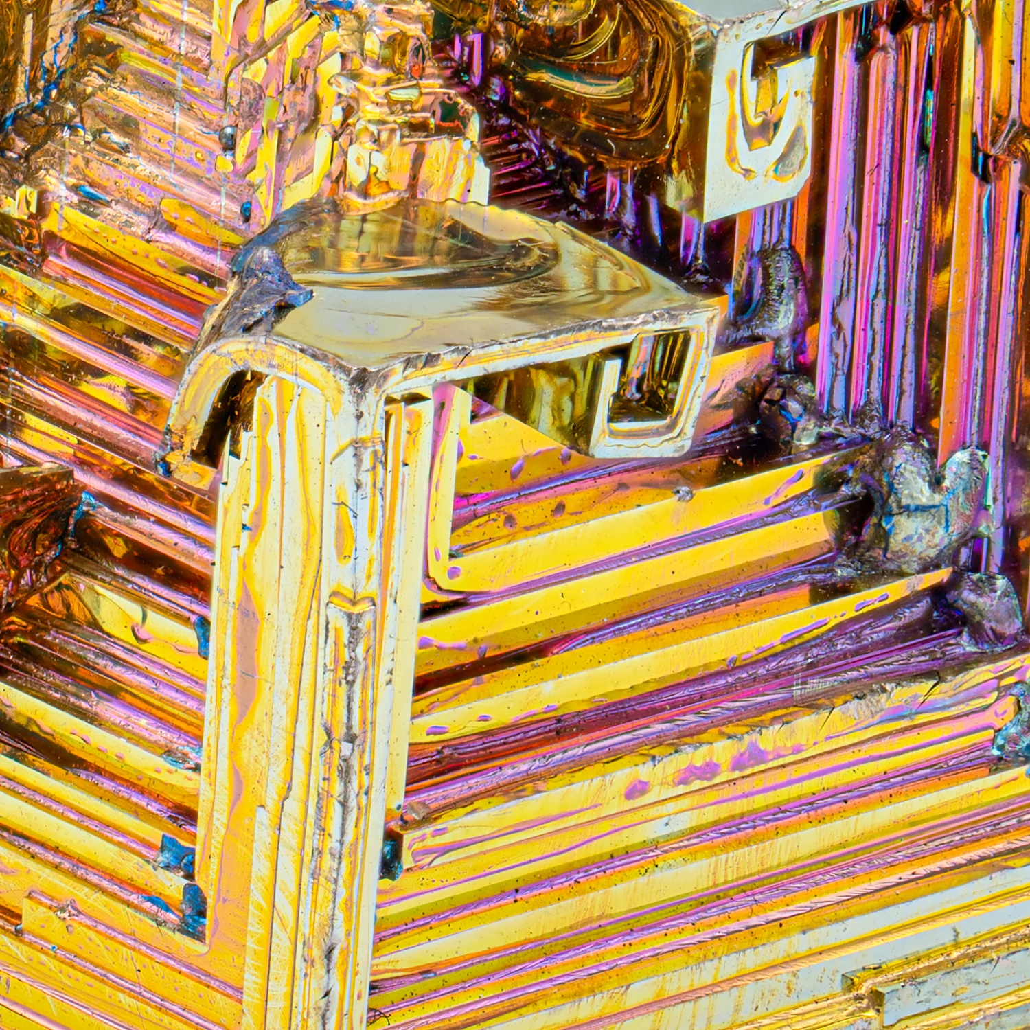 Bismuth Rainbow Crystal Staircase - SOLD 1.32" - Image 2