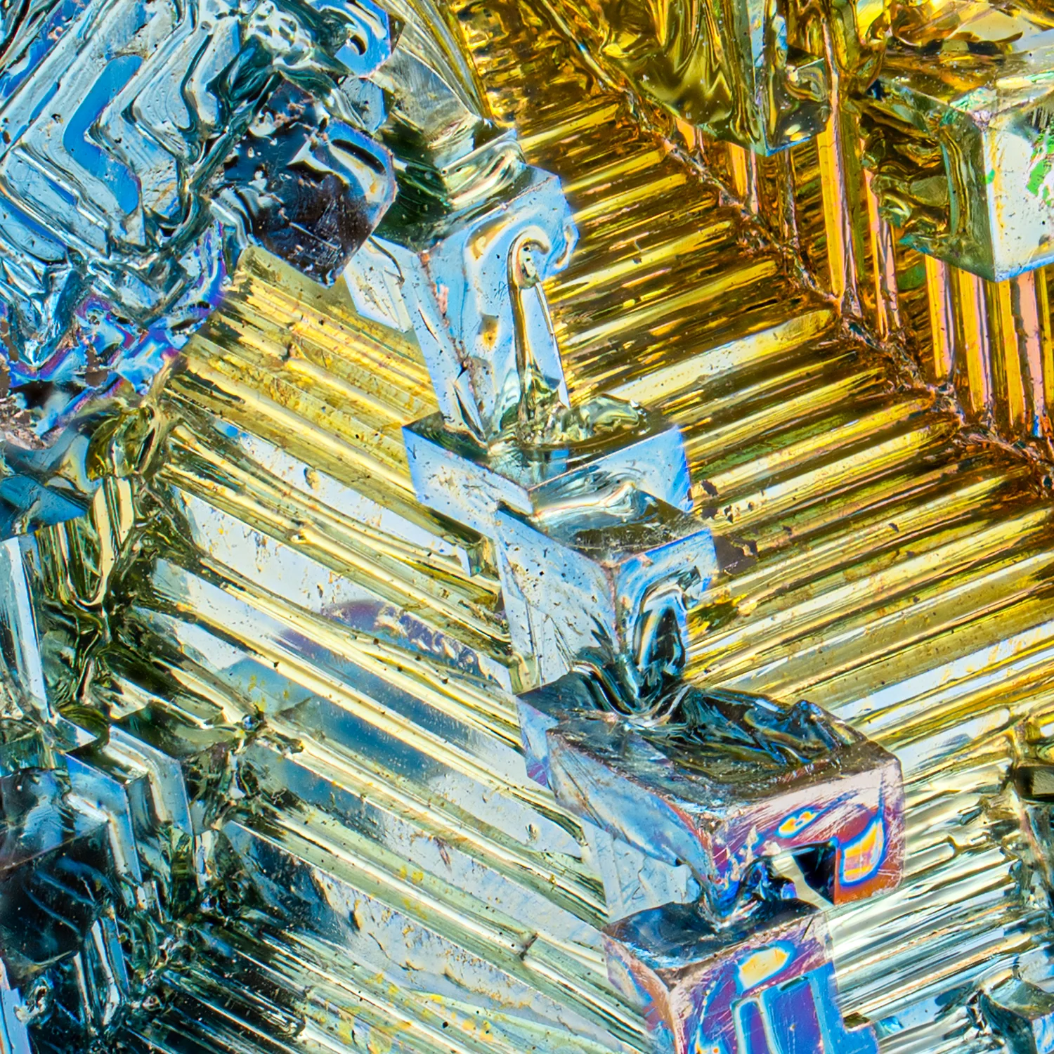Bismuth Rainbow Crystal Staircase - SOLD 1.48" - Image 2