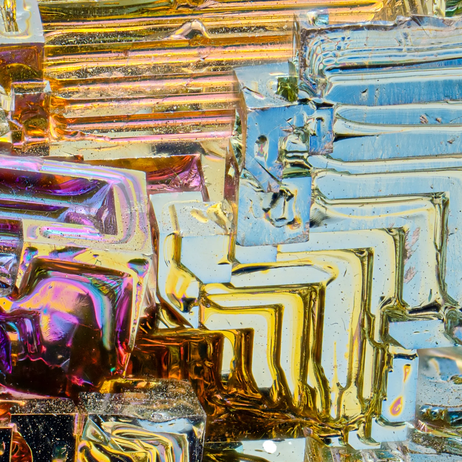 Bismuth Rainbow Crystal Staircase - SOLD 1.61" - Image 2
