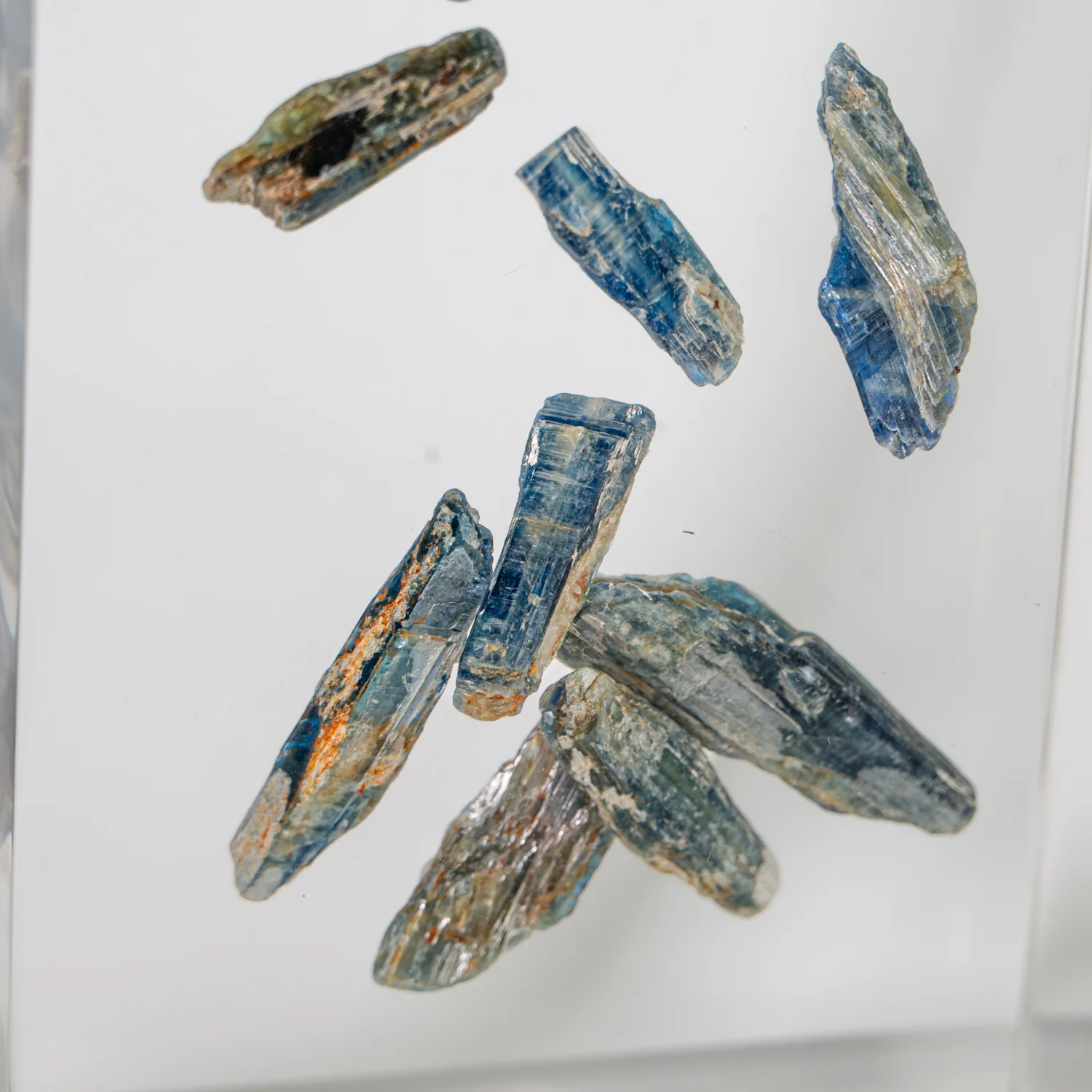 Blue Cascade - Blue Kyanite Acrylic Sculpture - Image 11