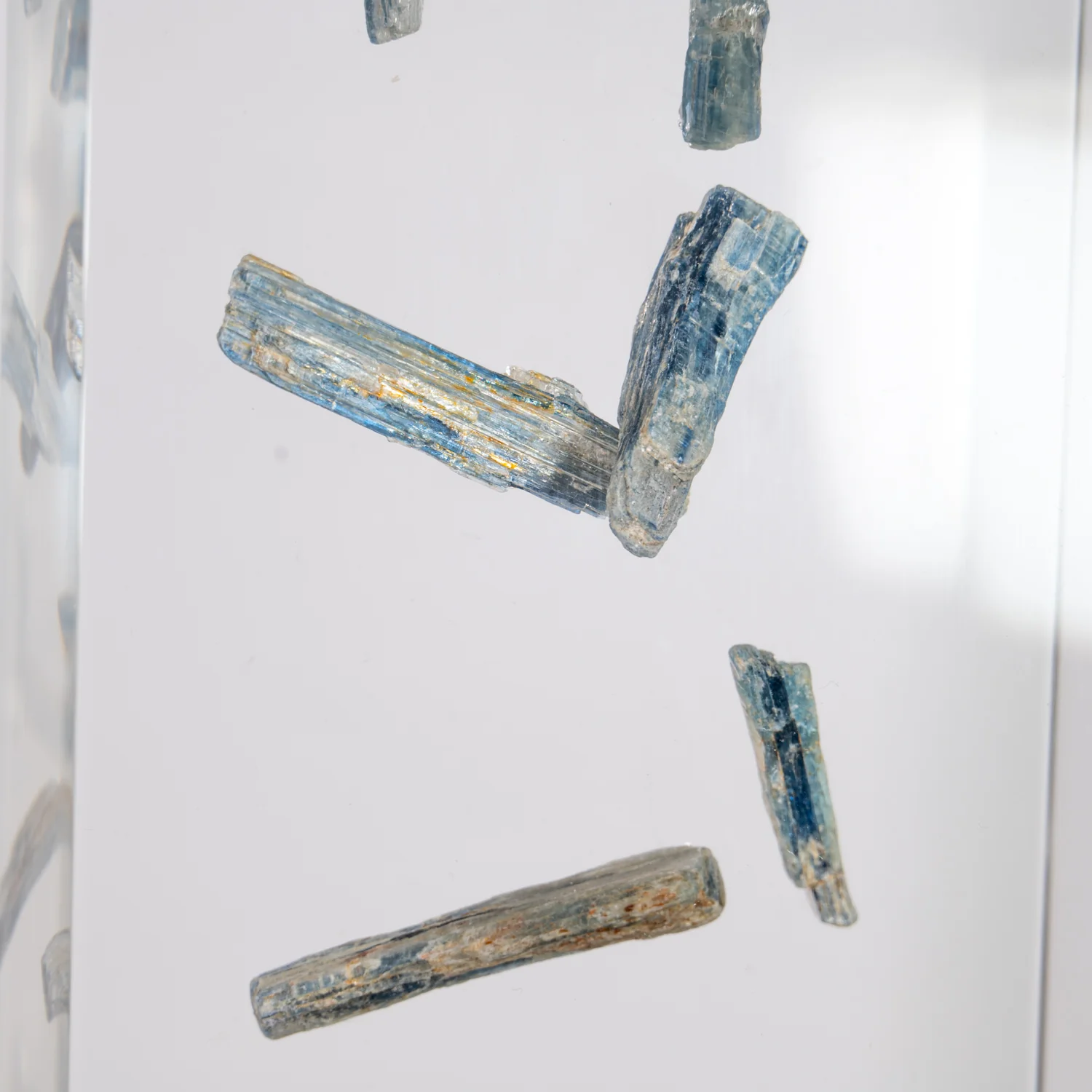 Blue Cascade - Blue Kyanite Acrylic Sculpture - Image 15