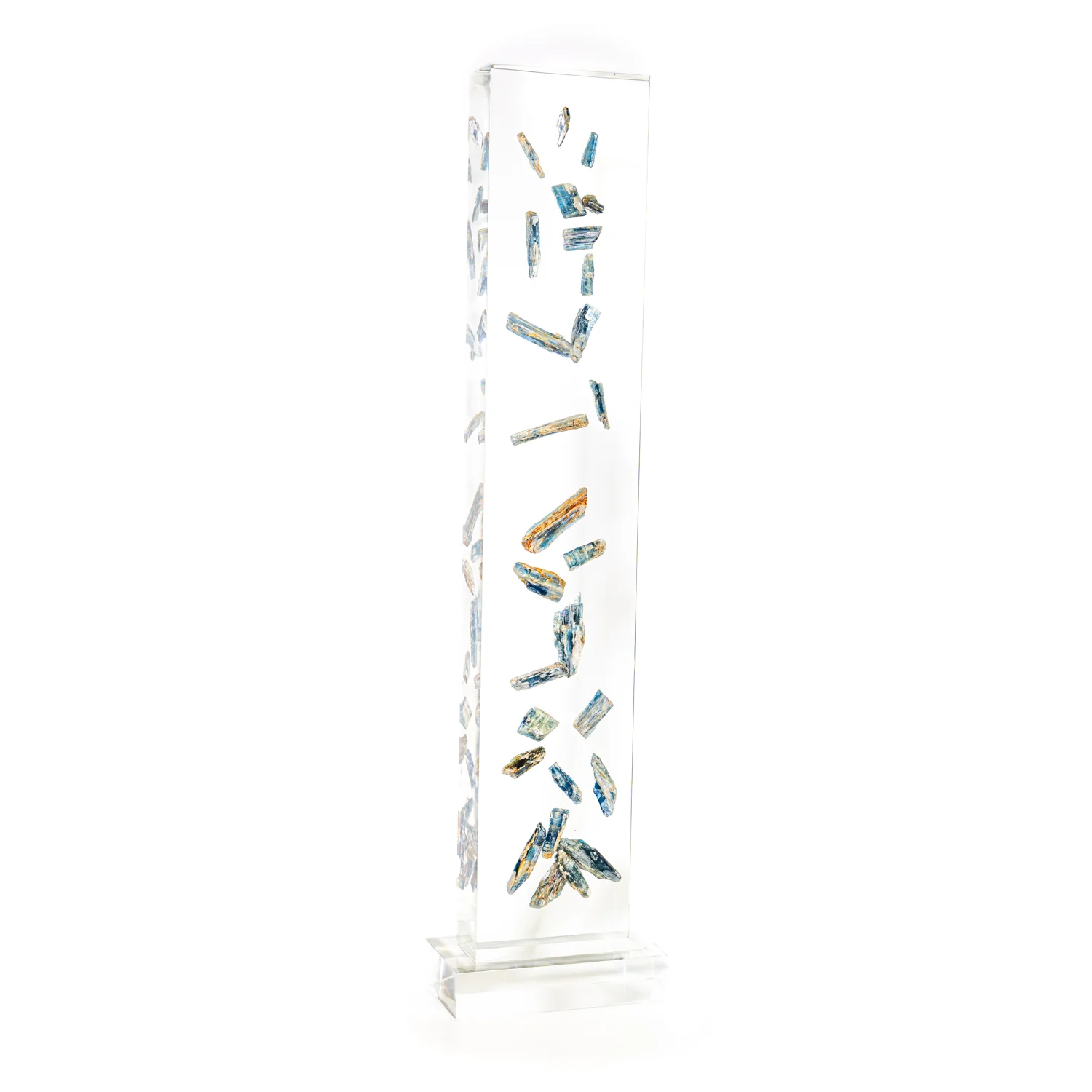 Blue Cascade - Blue Kyanite Acrylic Sculpture - Image 2