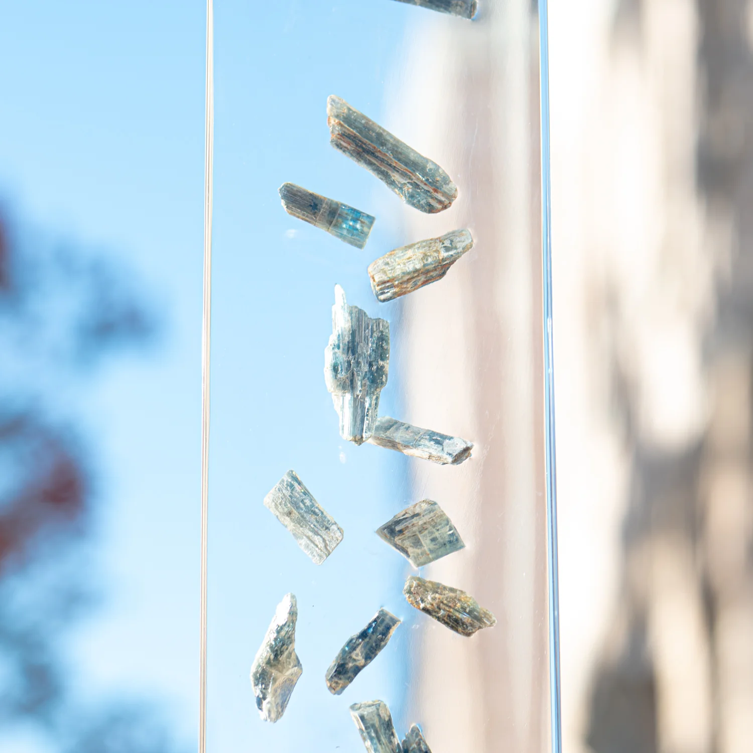 Blue Cascade - Blue Kyanite Acrylic Sculpture - Image 7