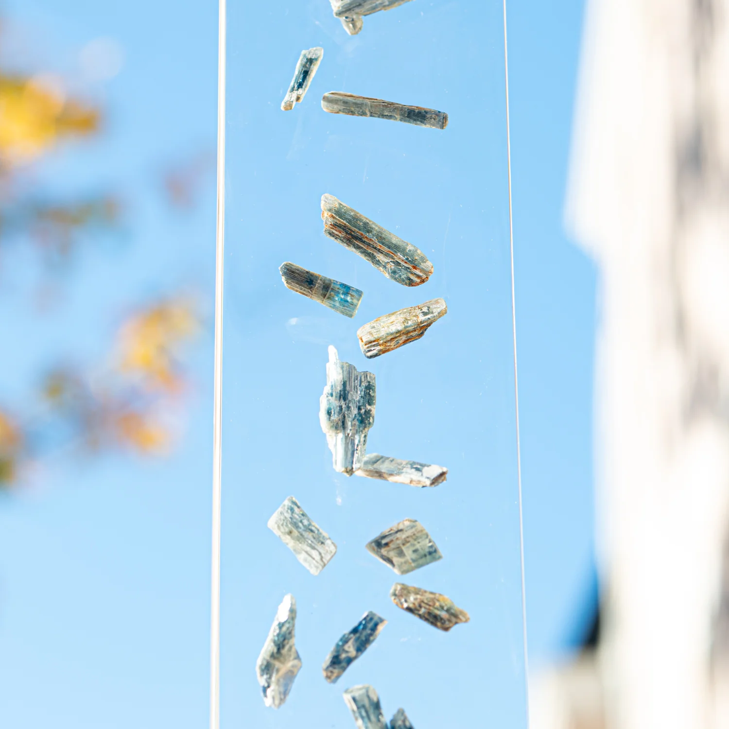 Blue Cascade - Blue Kyanite Acrylic Sculpture - Image 8