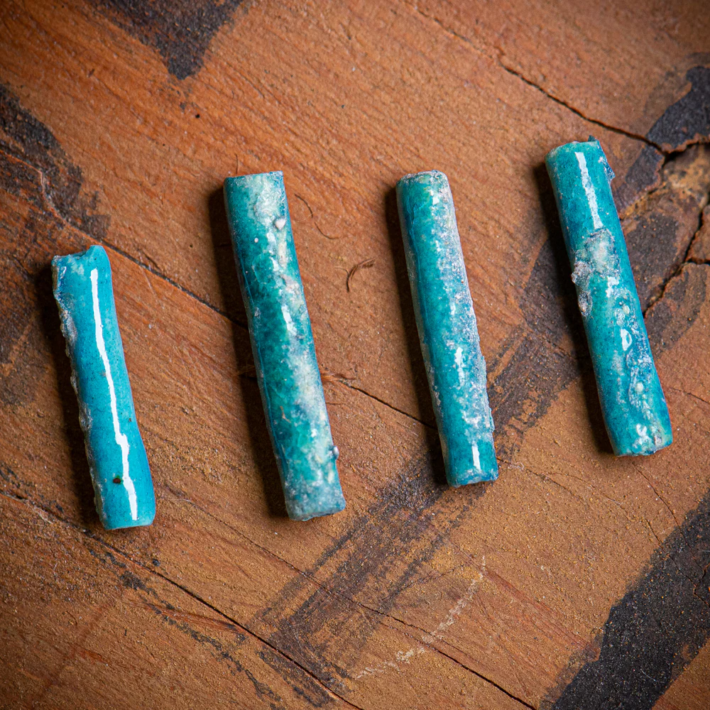 Blue Mummy Bead Necklace - Image 3