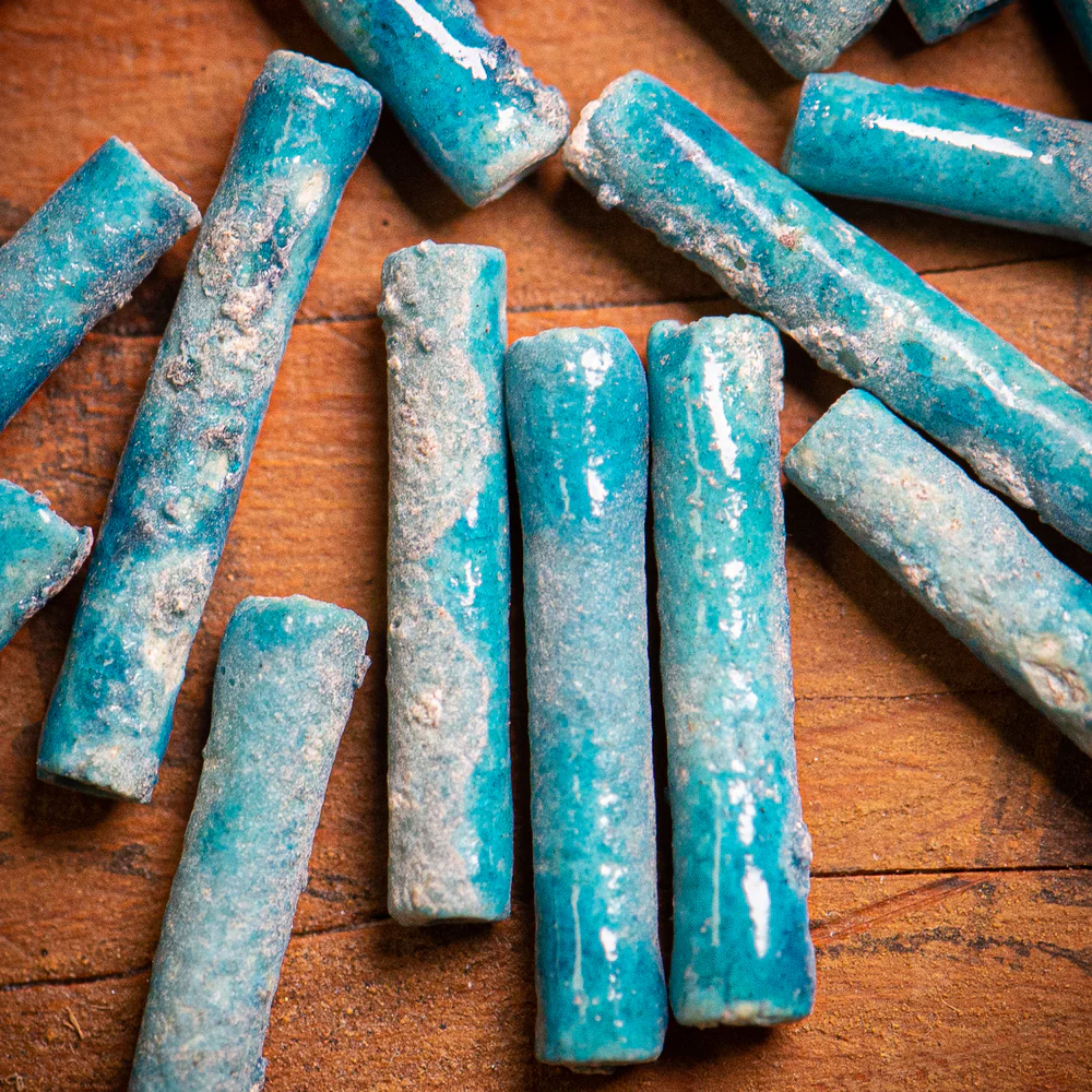 Blue Mummy Bead Necklace - Image 4