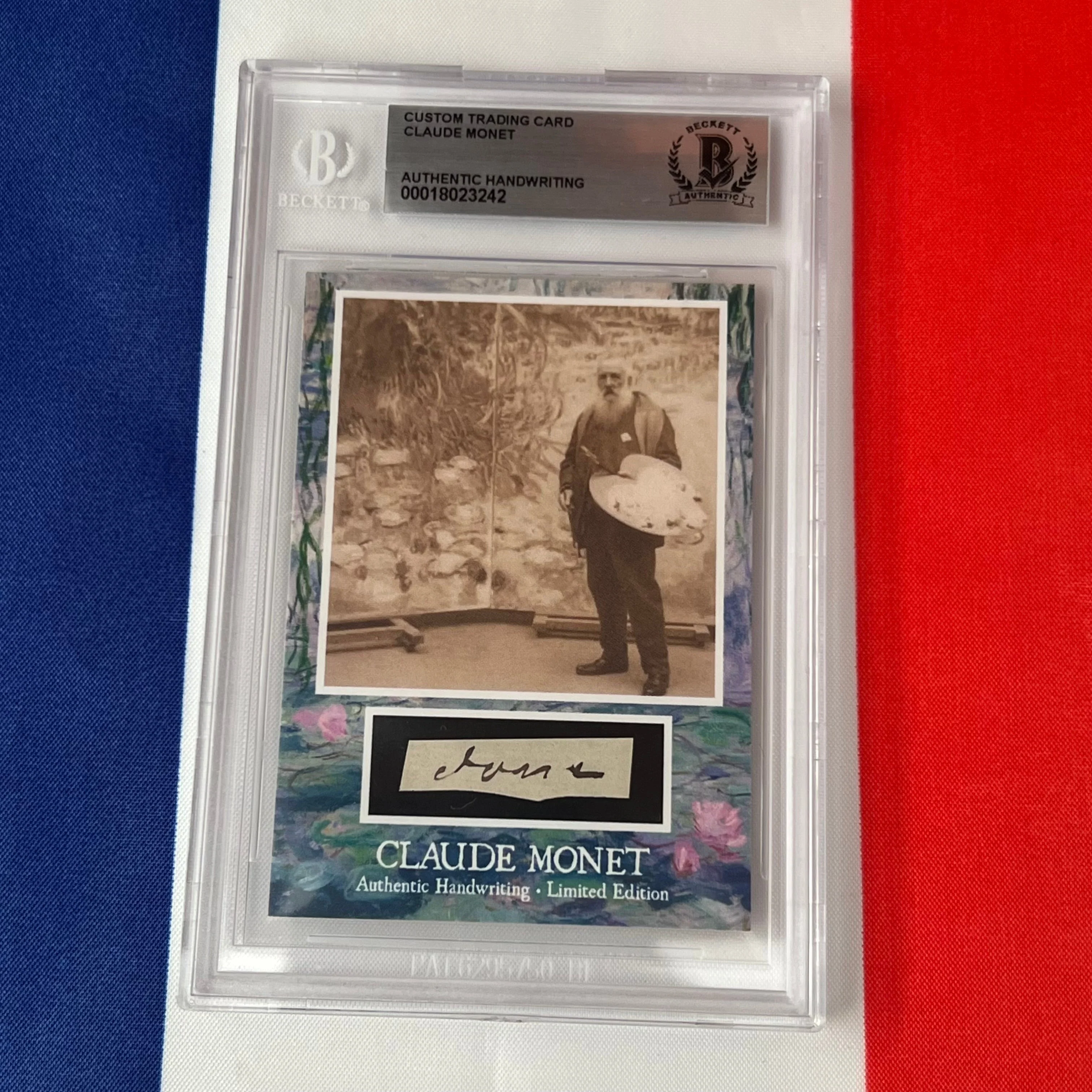 Claude Monet Beckett Encapsulated Handwriting - Removed from an Autograph Document - Image 14