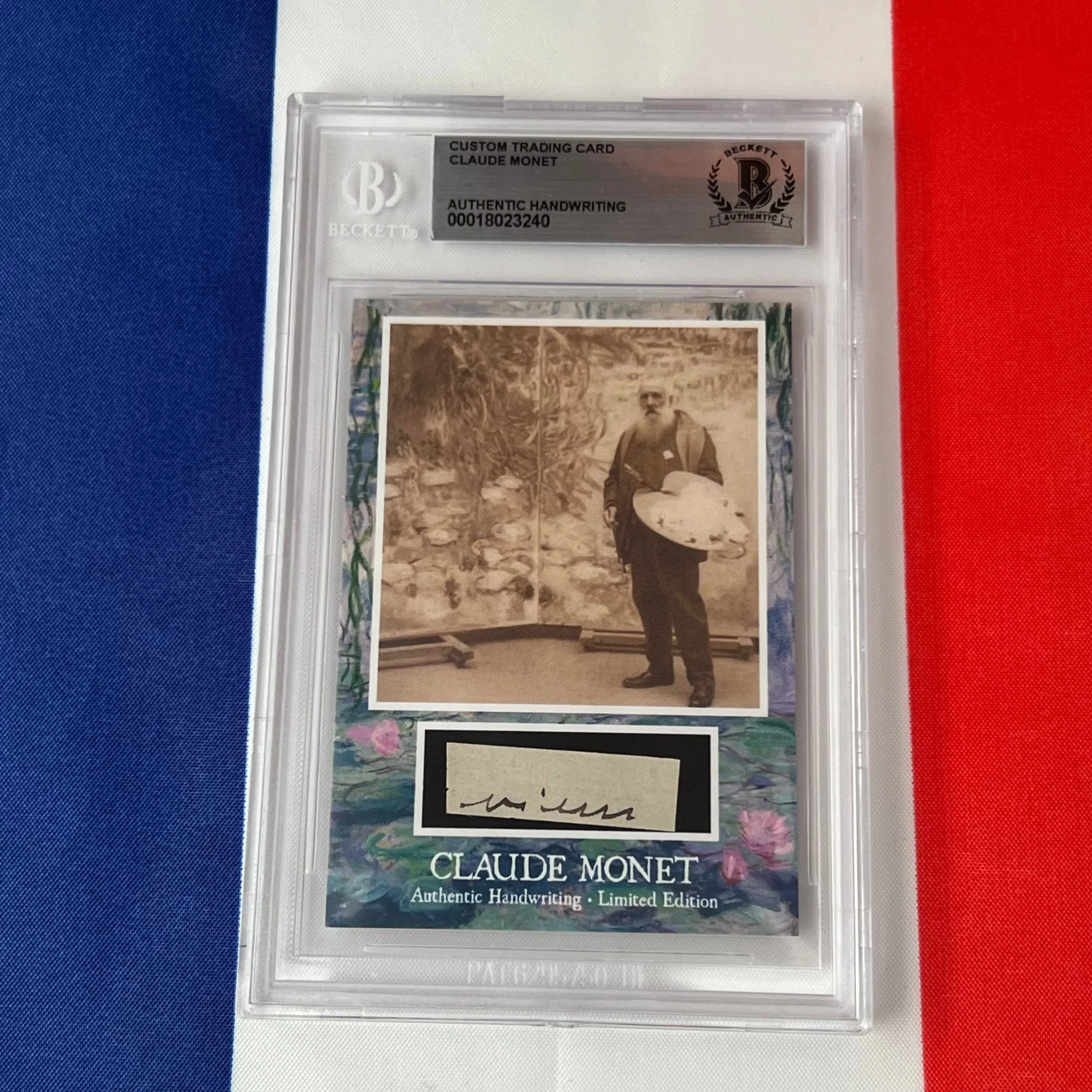 Claude Monet Beckett Encapsulated Handwriting - Removed from an Autograph Document - Image 15