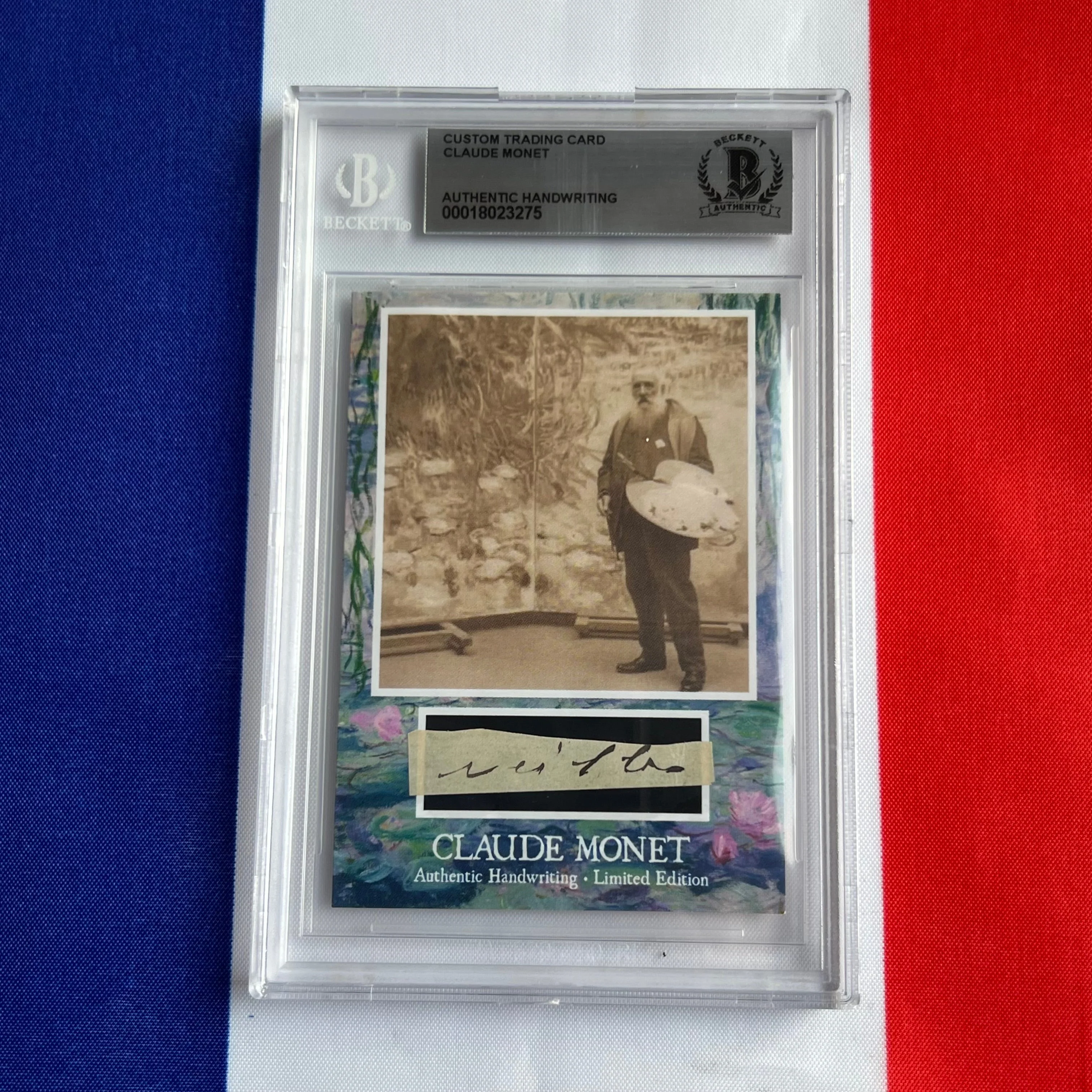Claude Monet Beckett Encapsulated Handwriting - Removed from an Autograph Document - Image 19