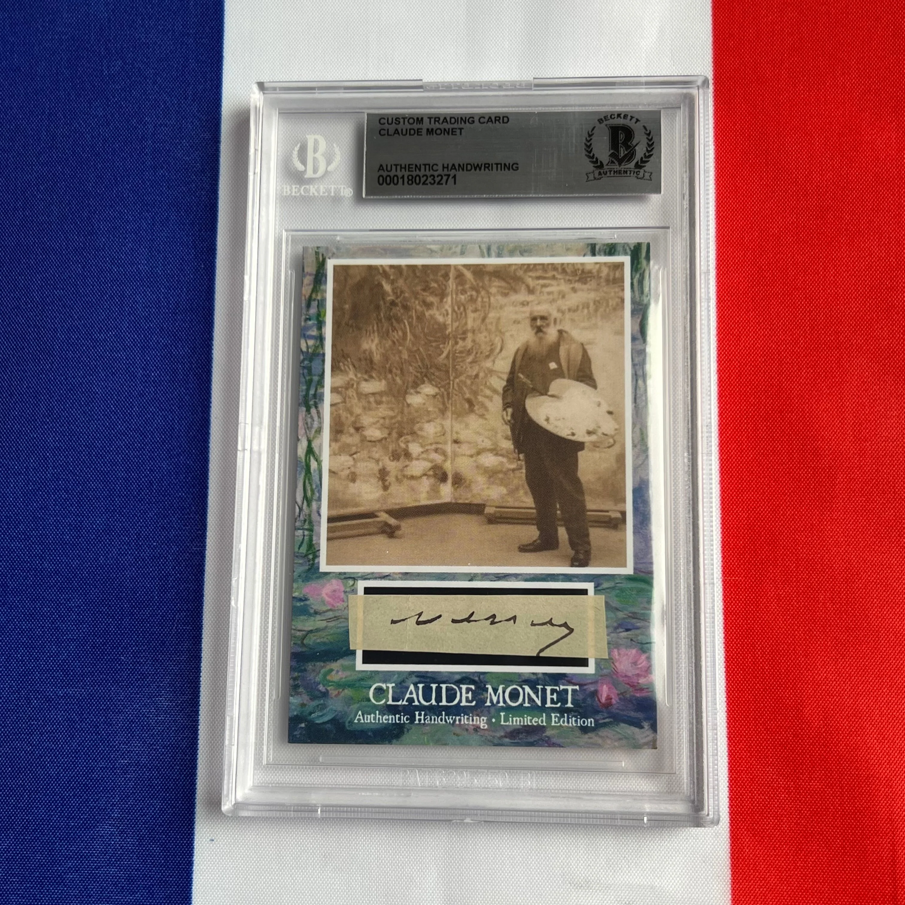 Claude Monet Beckett Encapsulated Handwriting - Removed from an Autograph Document - Image 24
