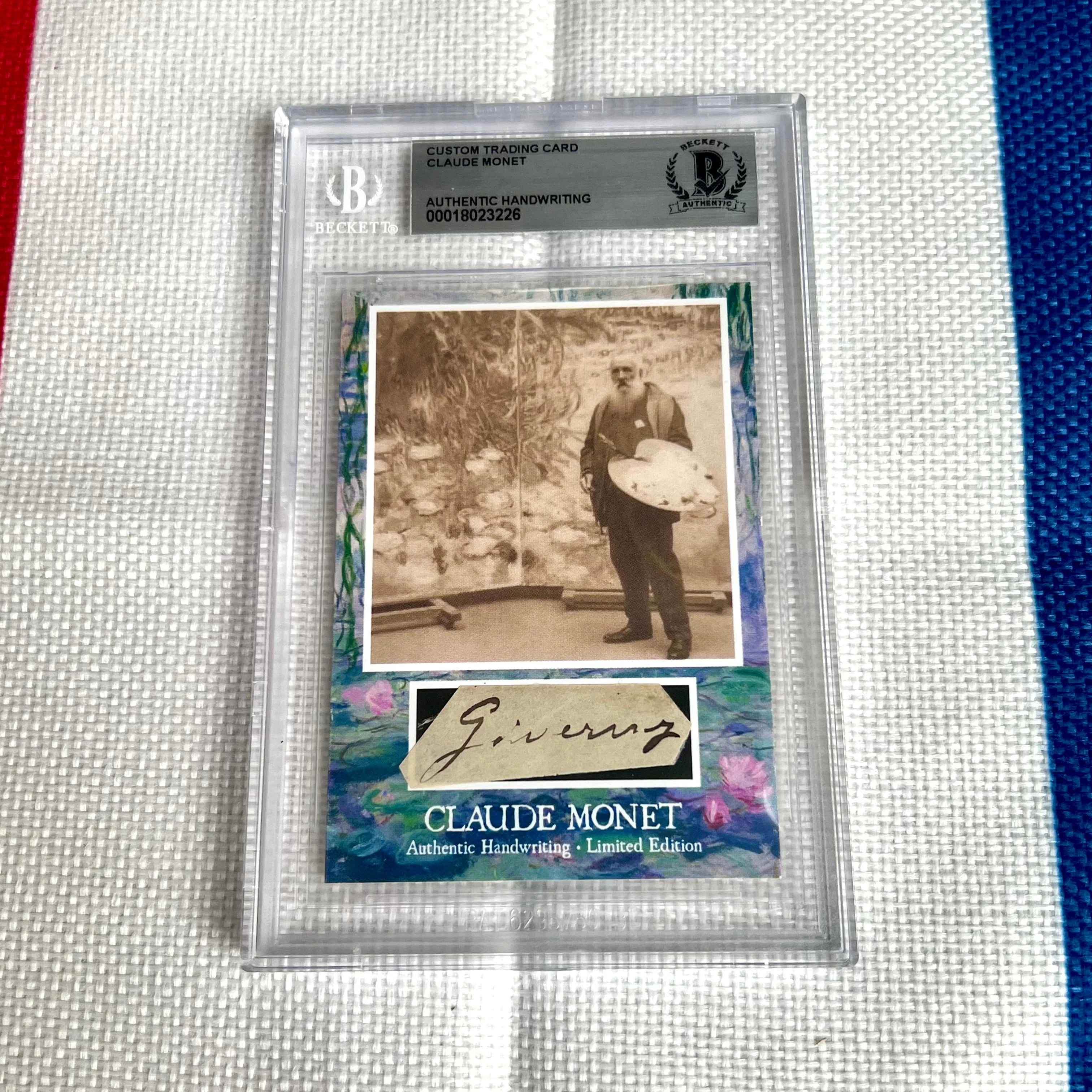 Claude Monet Beckett Encapsulated Handwriting - Removed from an Autograph Document - Image 5