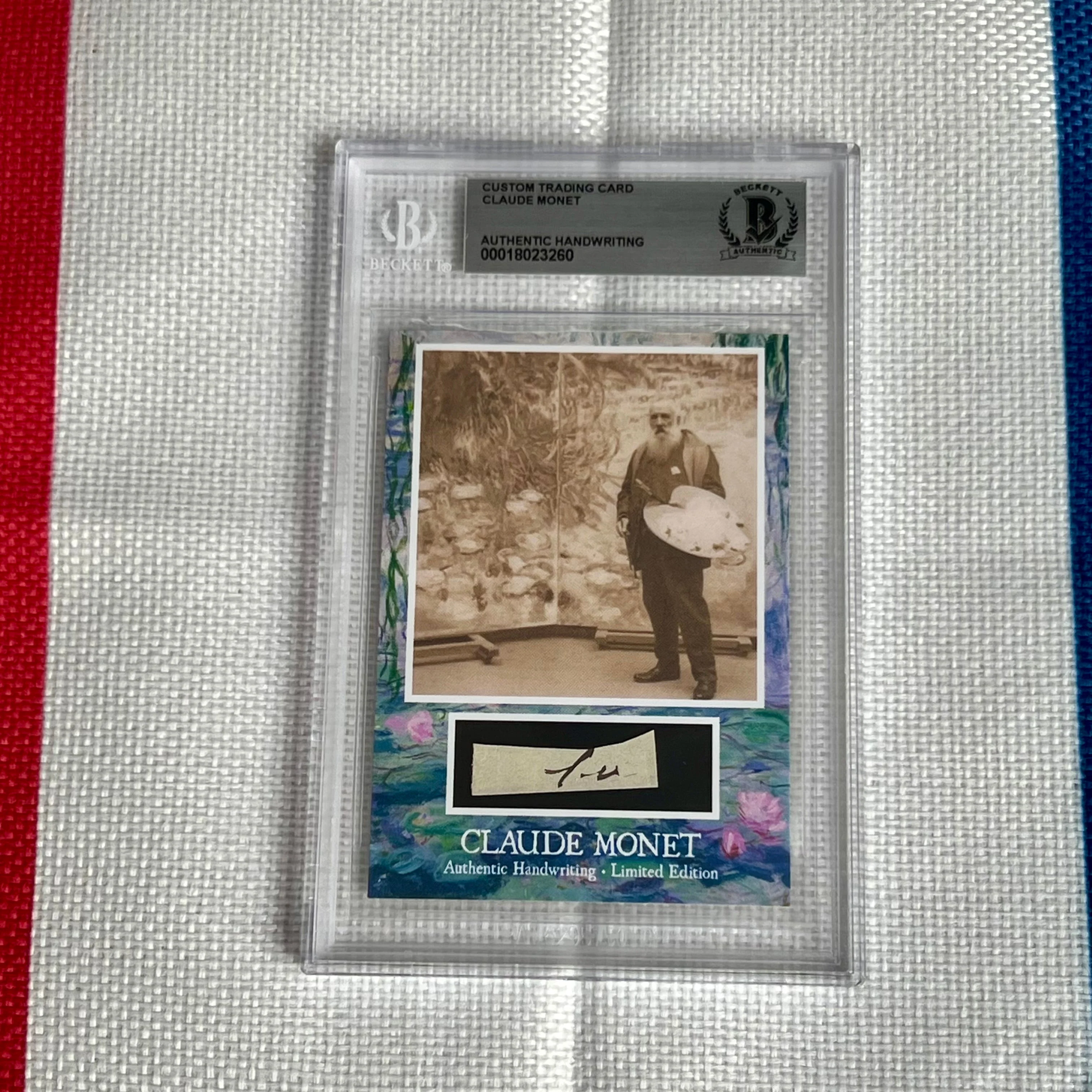 Claude Monet Beckett Encapsulated Handwriting - Removed from an Autograph Document - Image 6