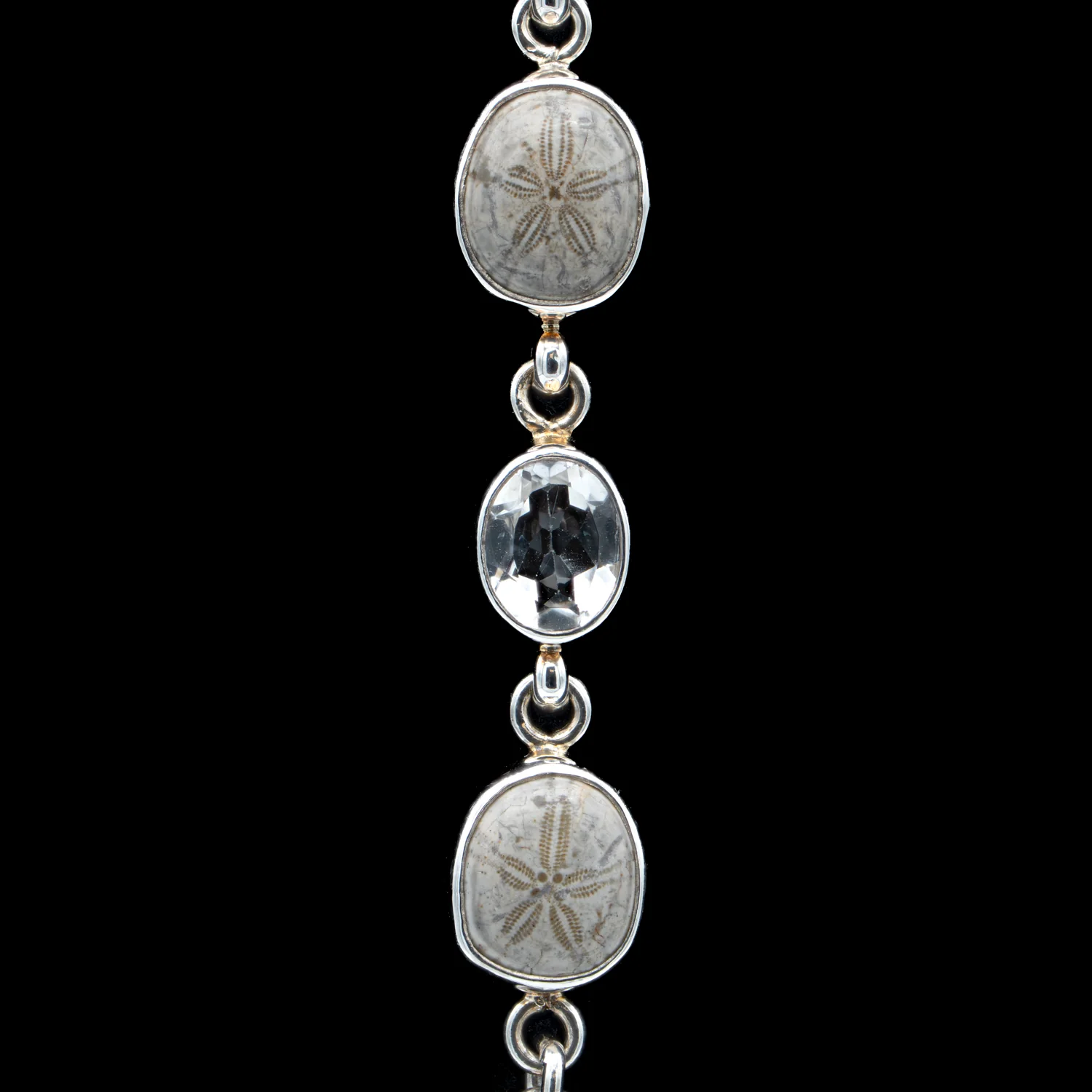 Cretaceous Sea Urchin White Topaz Bracelet - Image 3