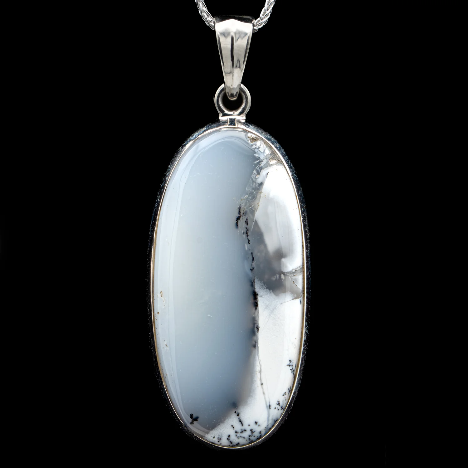 Dendritic Agate Pendant - SOLD 1.55"