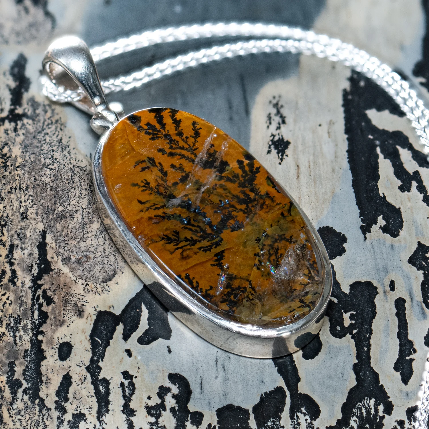 Dendritic Quartz Pendant - SOLD 1.39" - Image 2
