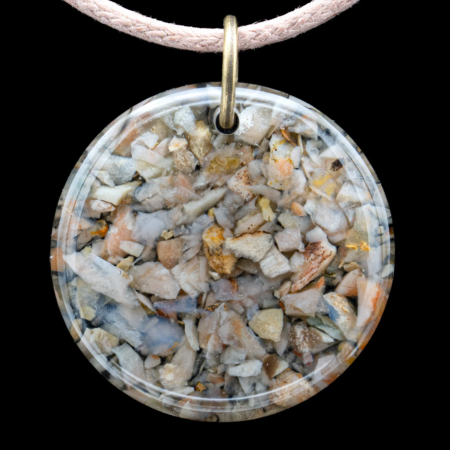 Dinosaur Dung (Coprolite) Resin Necklace - Image 6