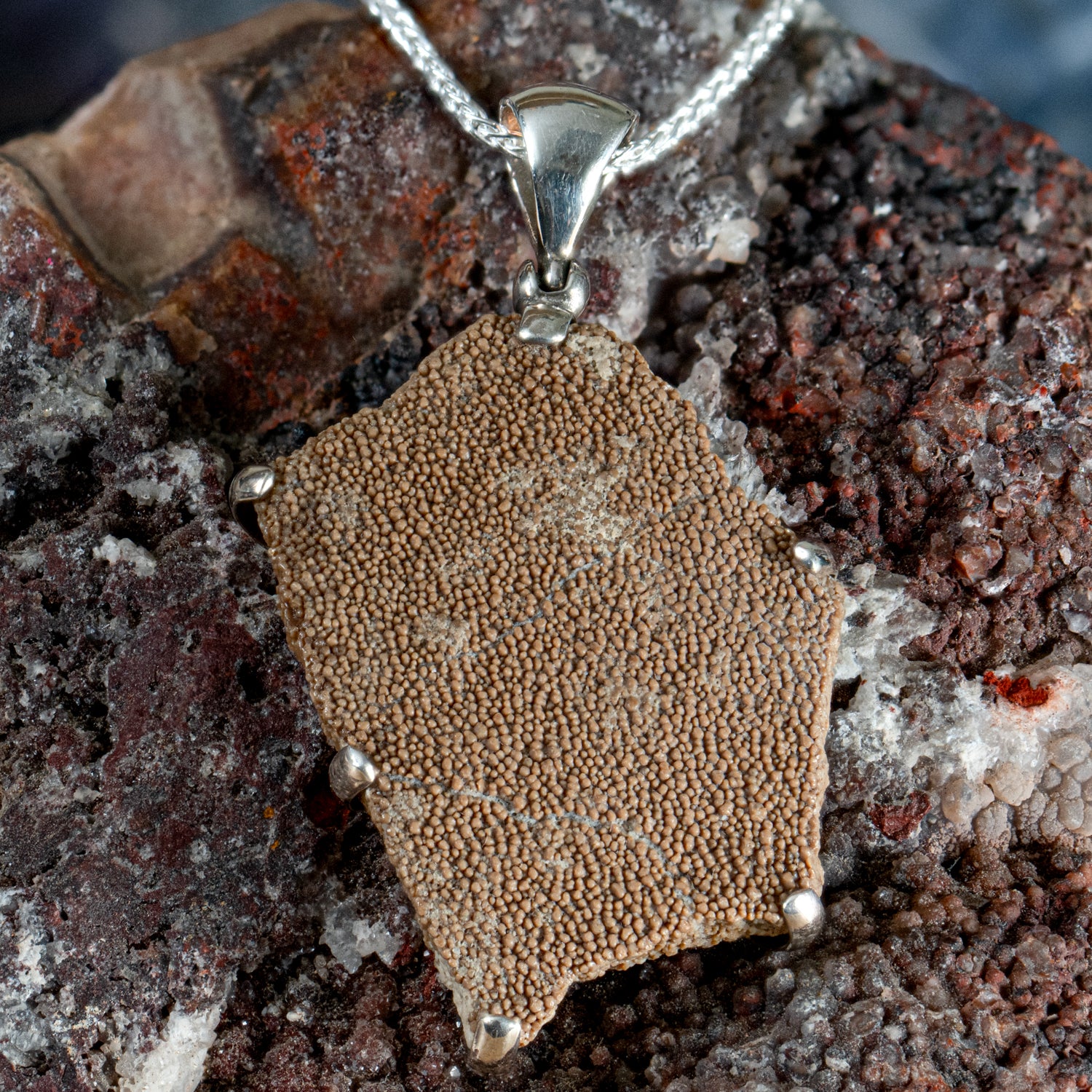 Dinosaur Eggshell Pendant - SOLD 1.52" - Image 3