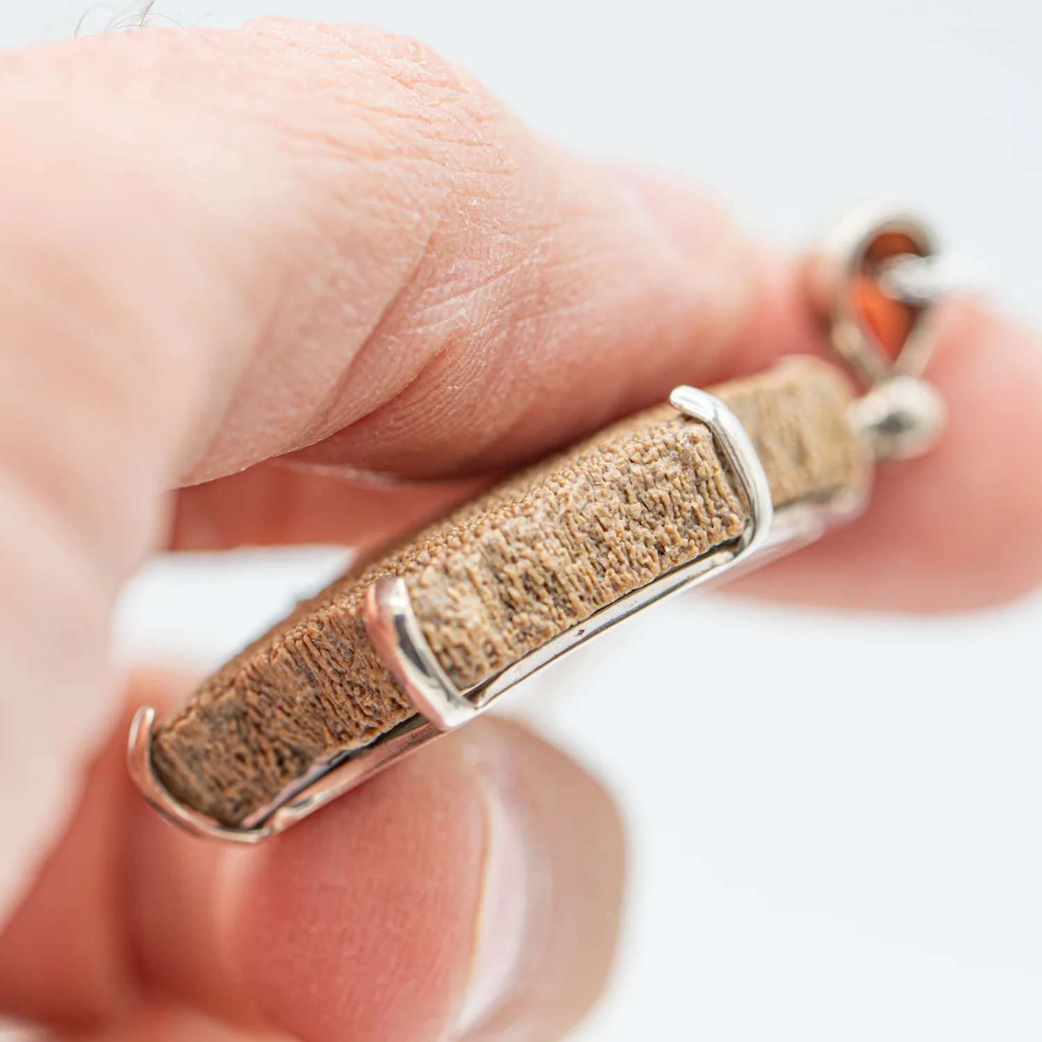 Dinosaur Eggshell Pendant - SOLD 1.52" - Image 4