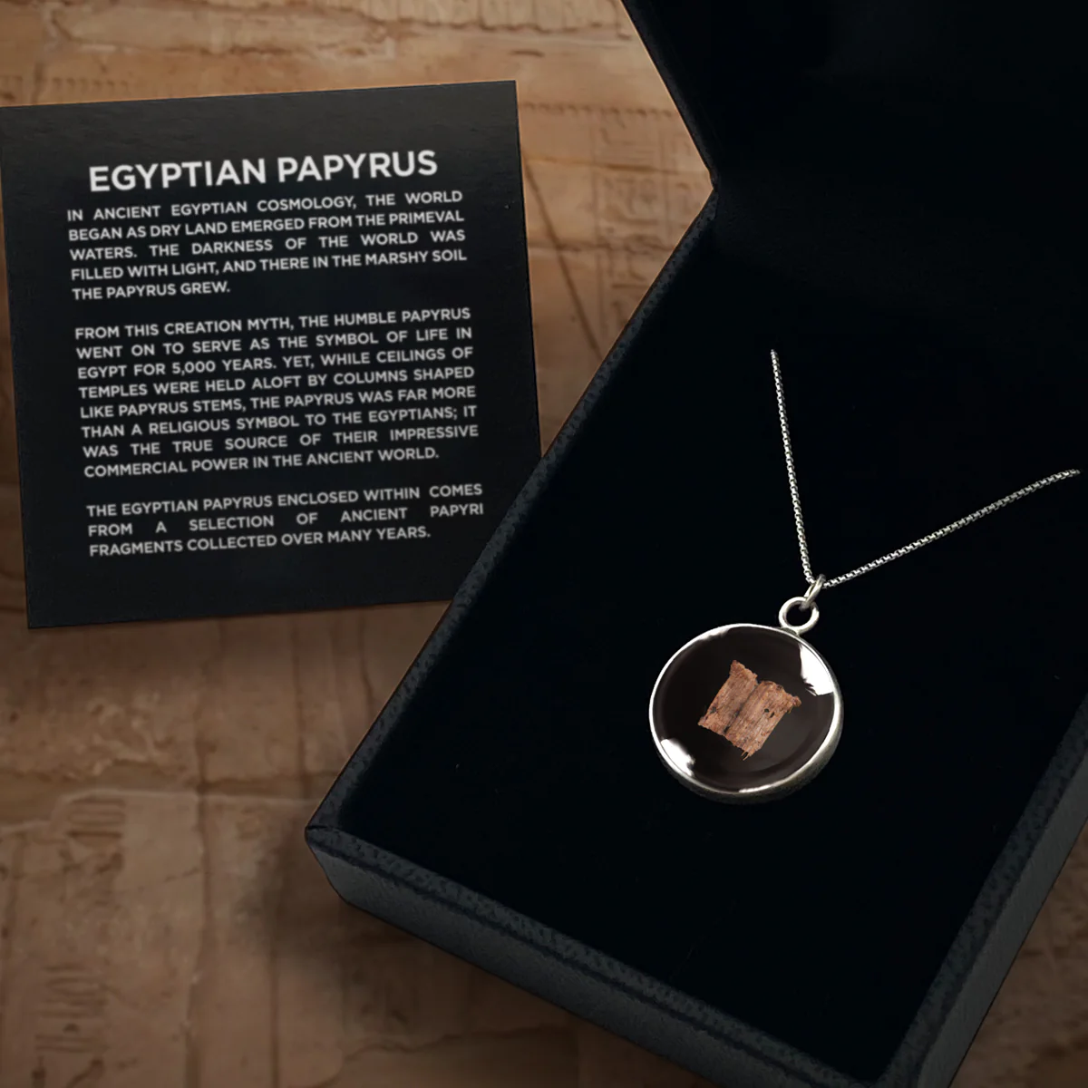 Egyptian Papyrus Pendant Necklace - Image 3