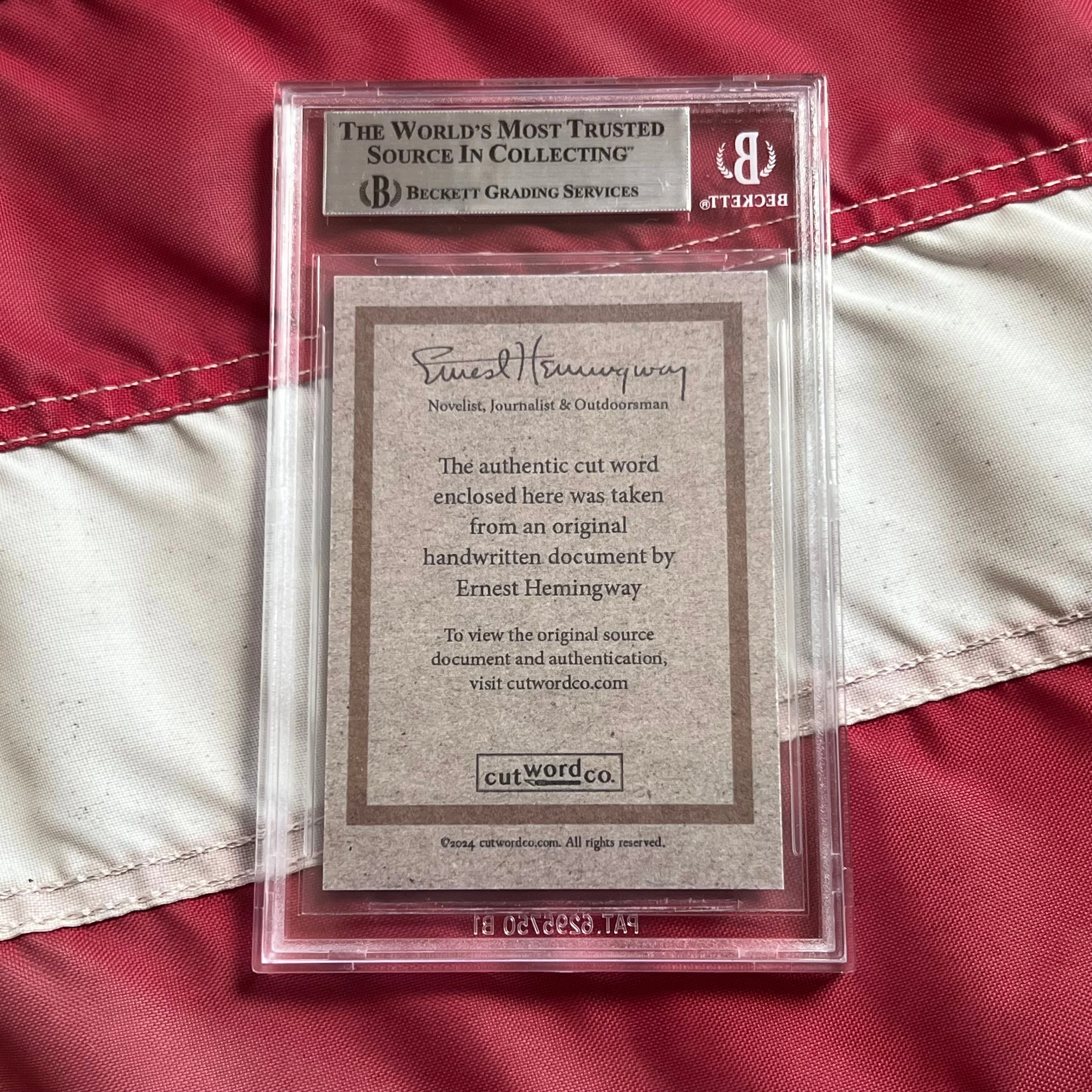 Ernest Hemingway Beckett Handwriting - Removed from an Autograph Letter Signed - Image 3