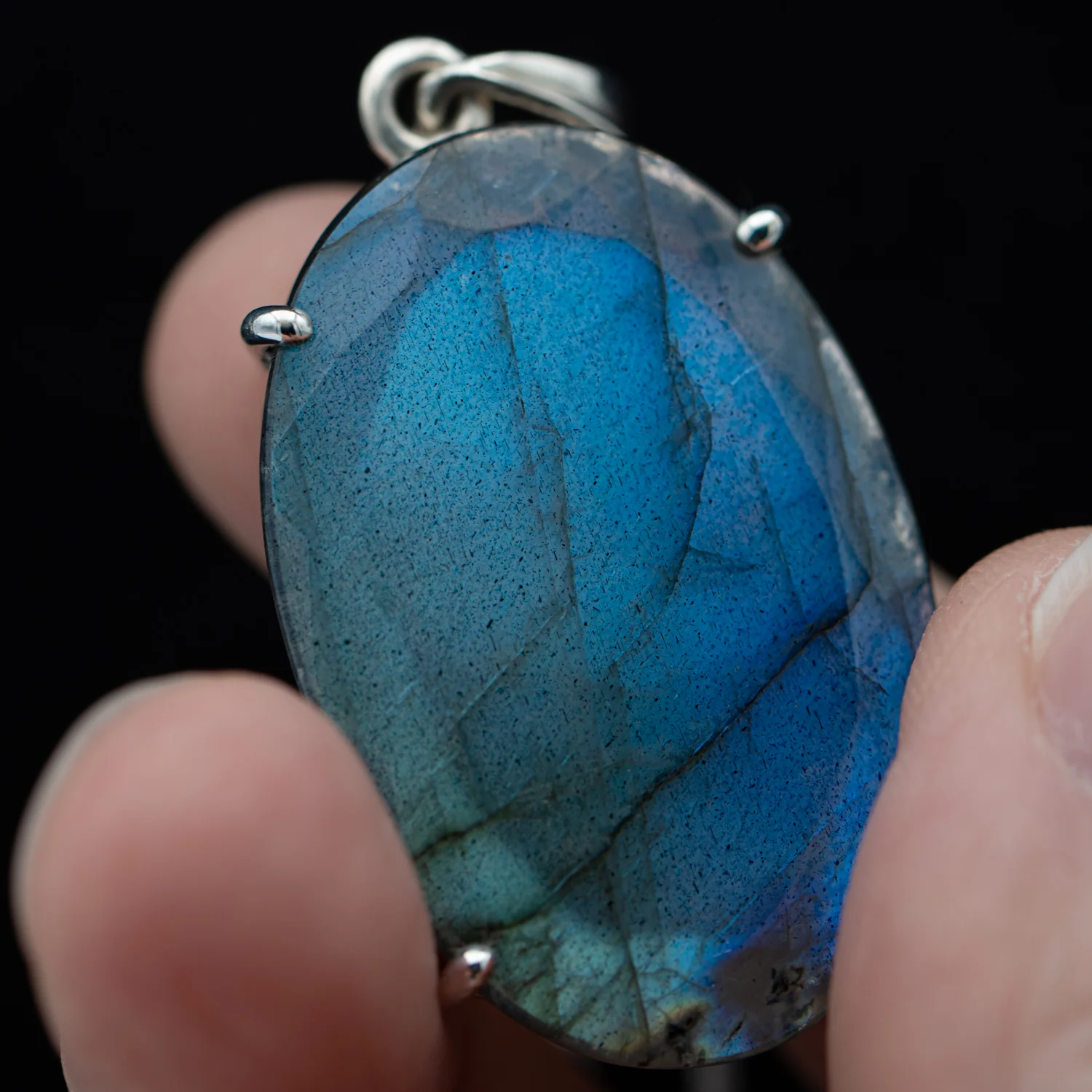 Faceted Labradorite Pendant - SOLD 1.45" - Image 2
