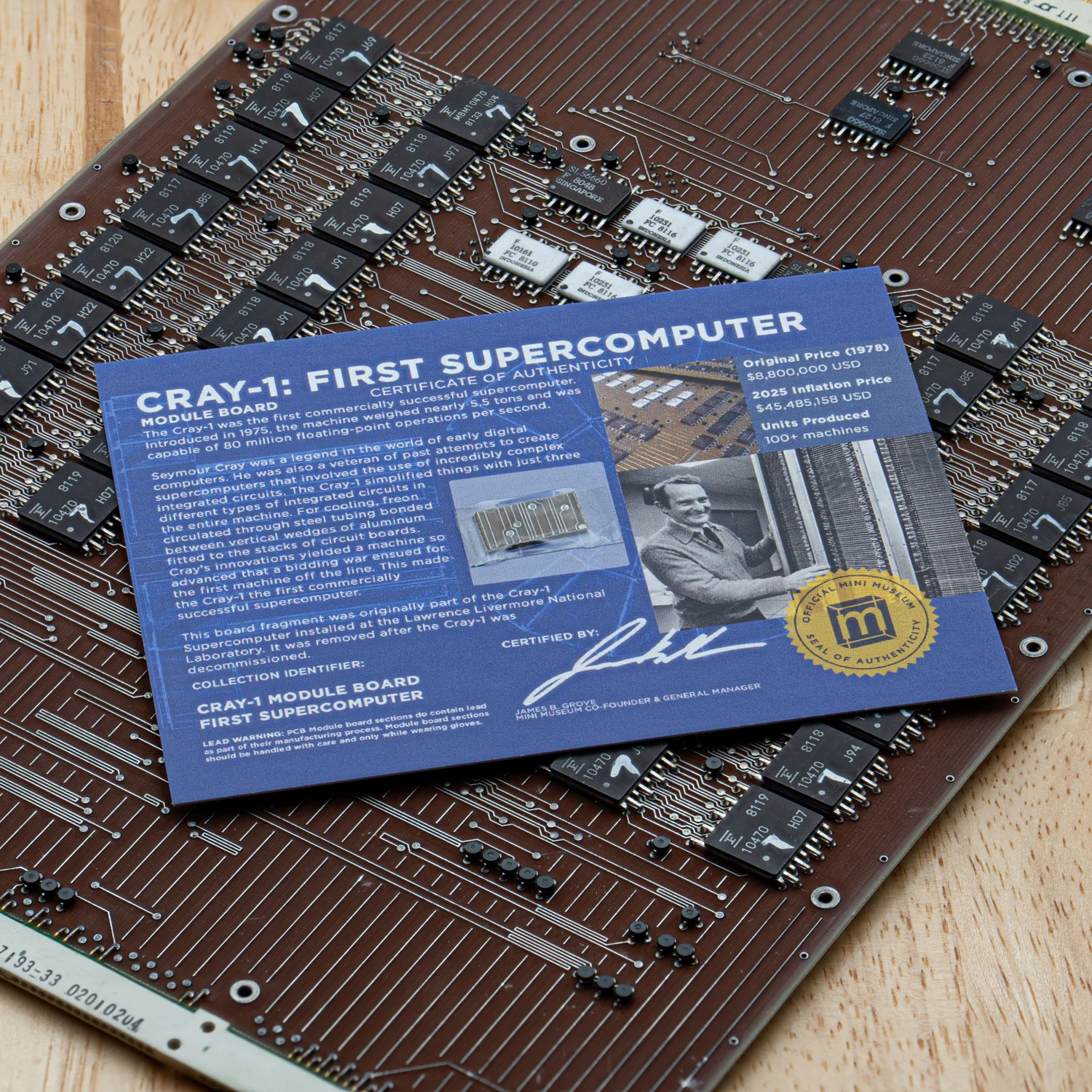First Supercomputer Cray-1 Module Board - Display Card - Image 2