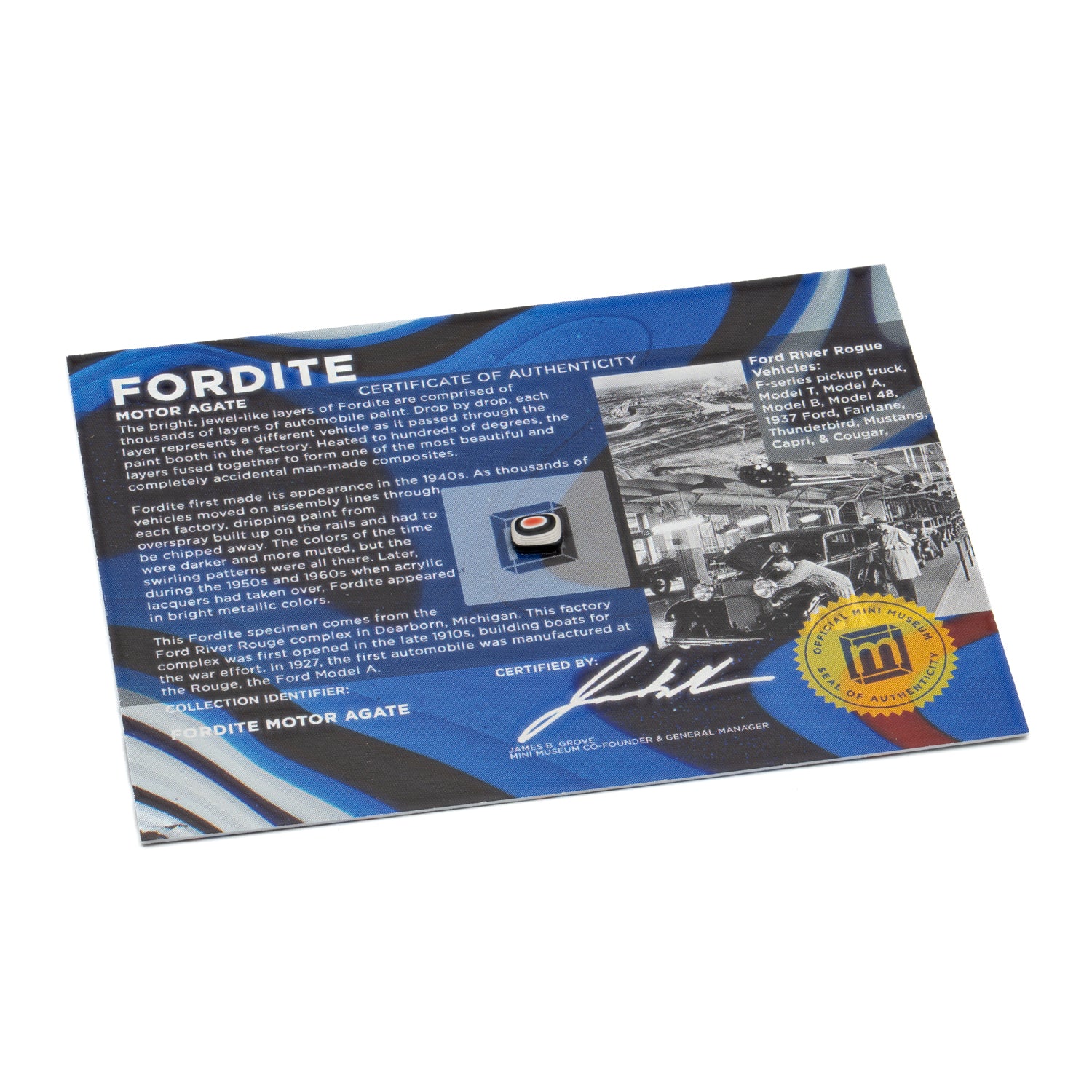Fordite - Display Card - Image 2