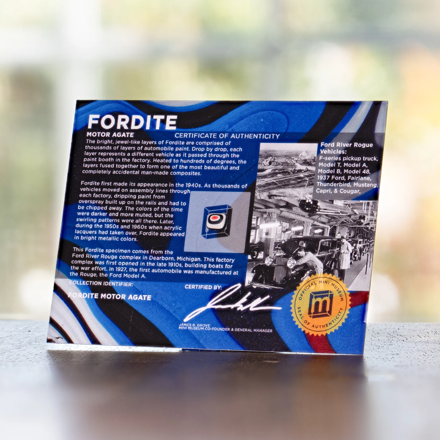 Fordite - Display Card - Image 3