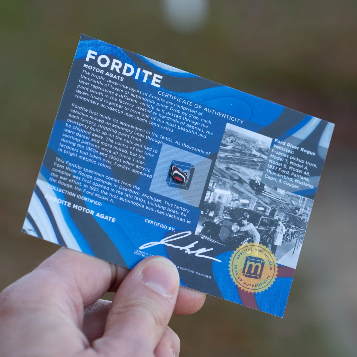 Fordite - Display Card - Image 7
