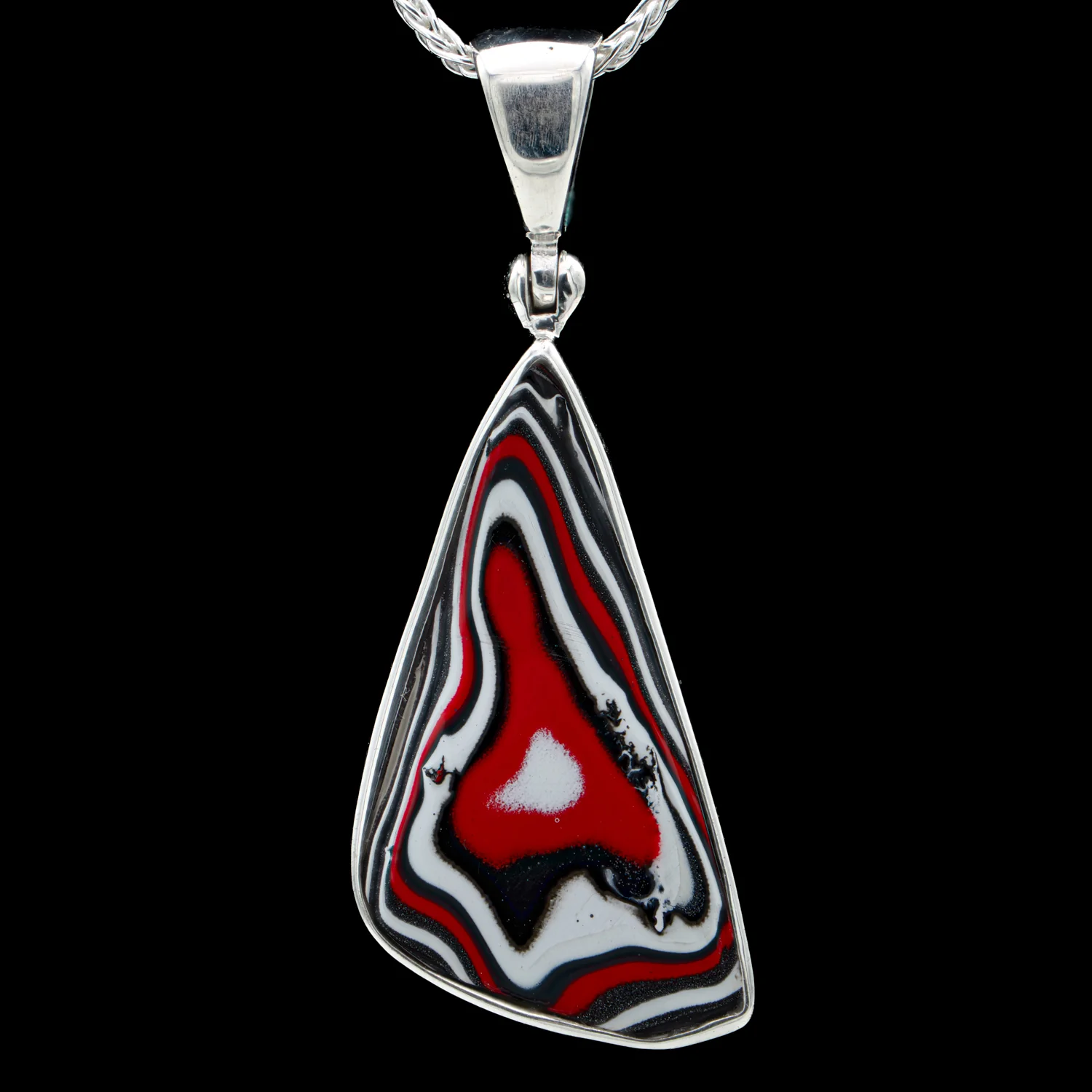 Fordite Pendant Necklace - SOLD 1.06"