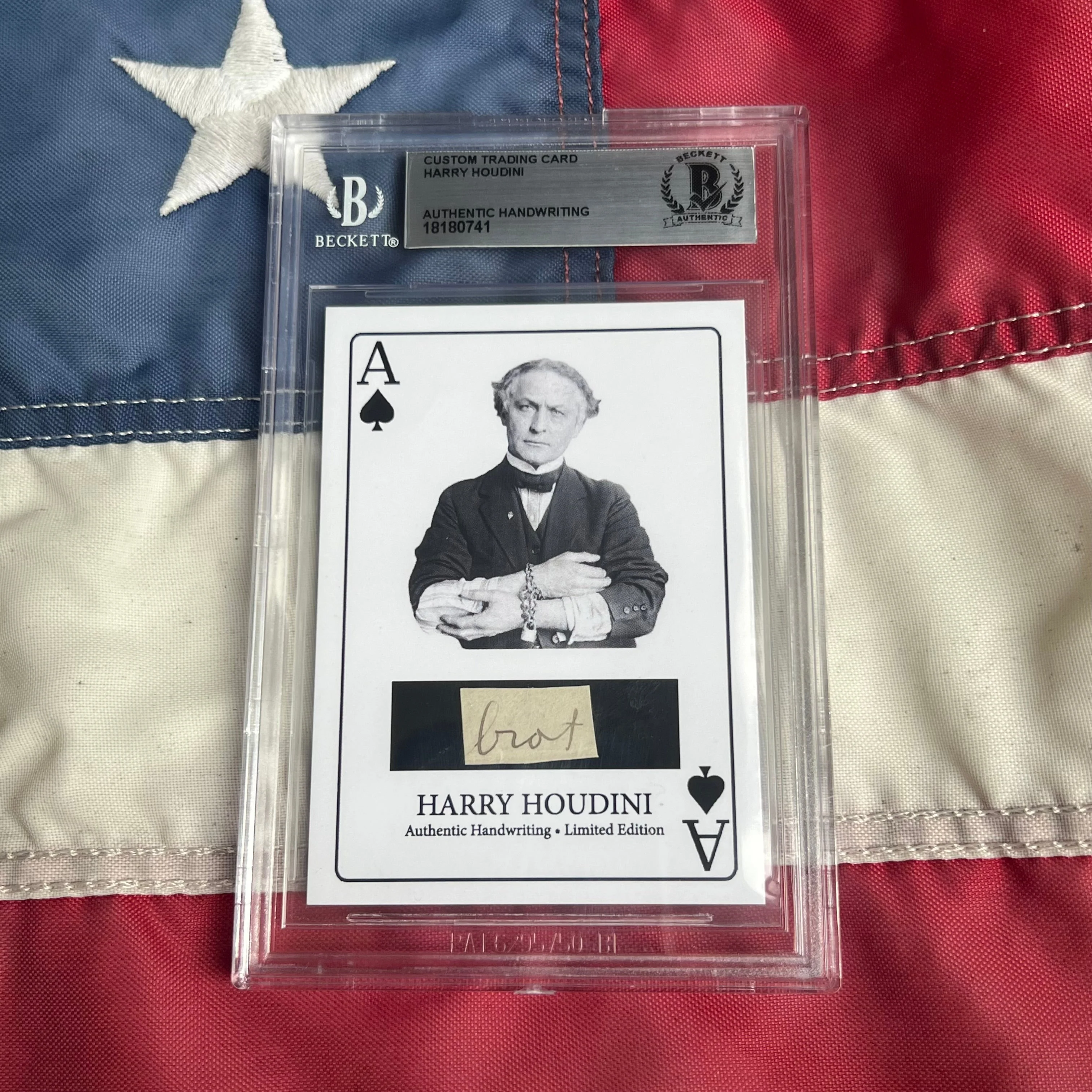 Harry Houdini Handwritten Word - Cut from a Autograph Letter Signed Beckett - Image 10